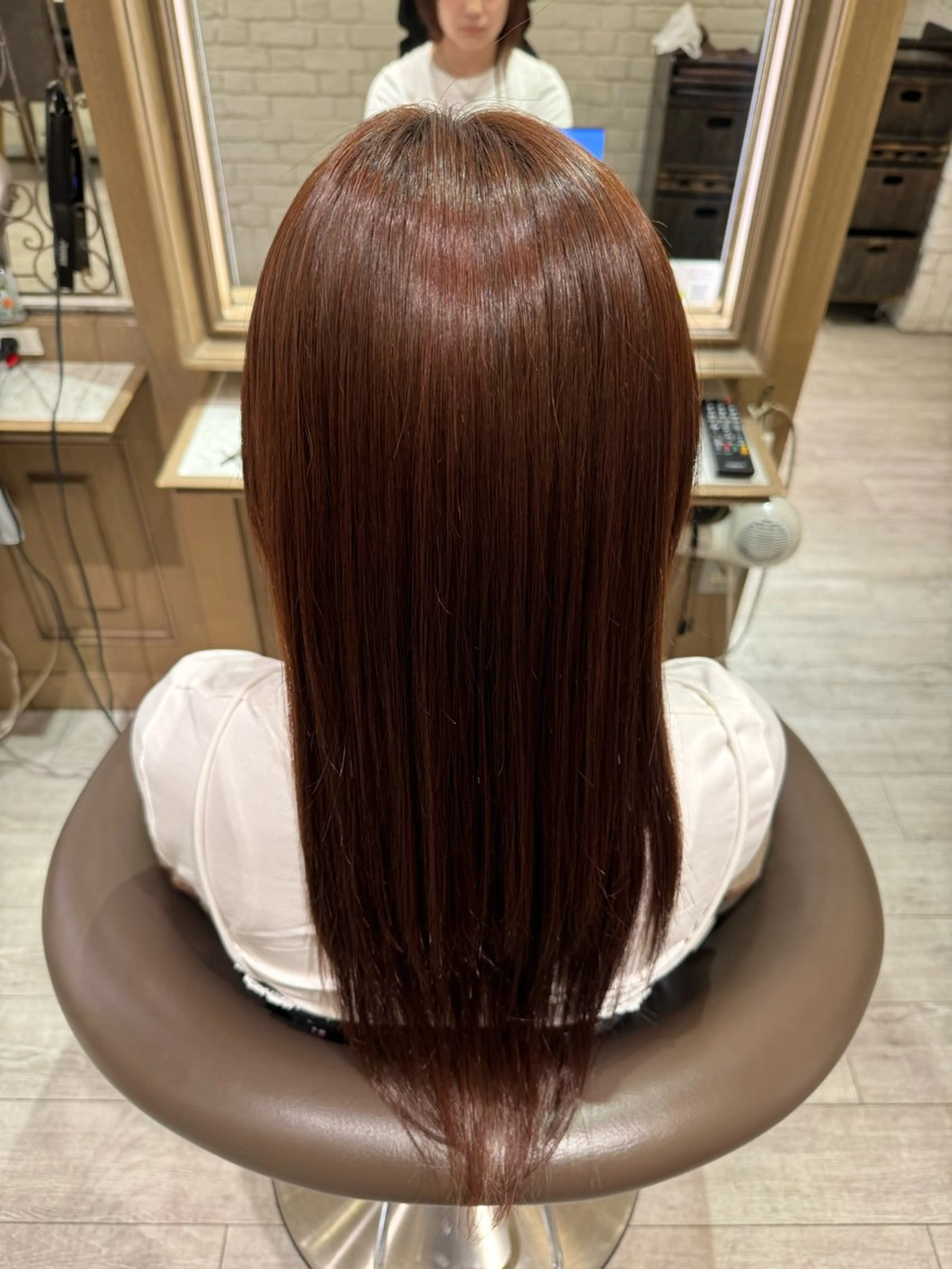 ロング 縮毛矯正 堀江美容室 千晶のヘアスタイル