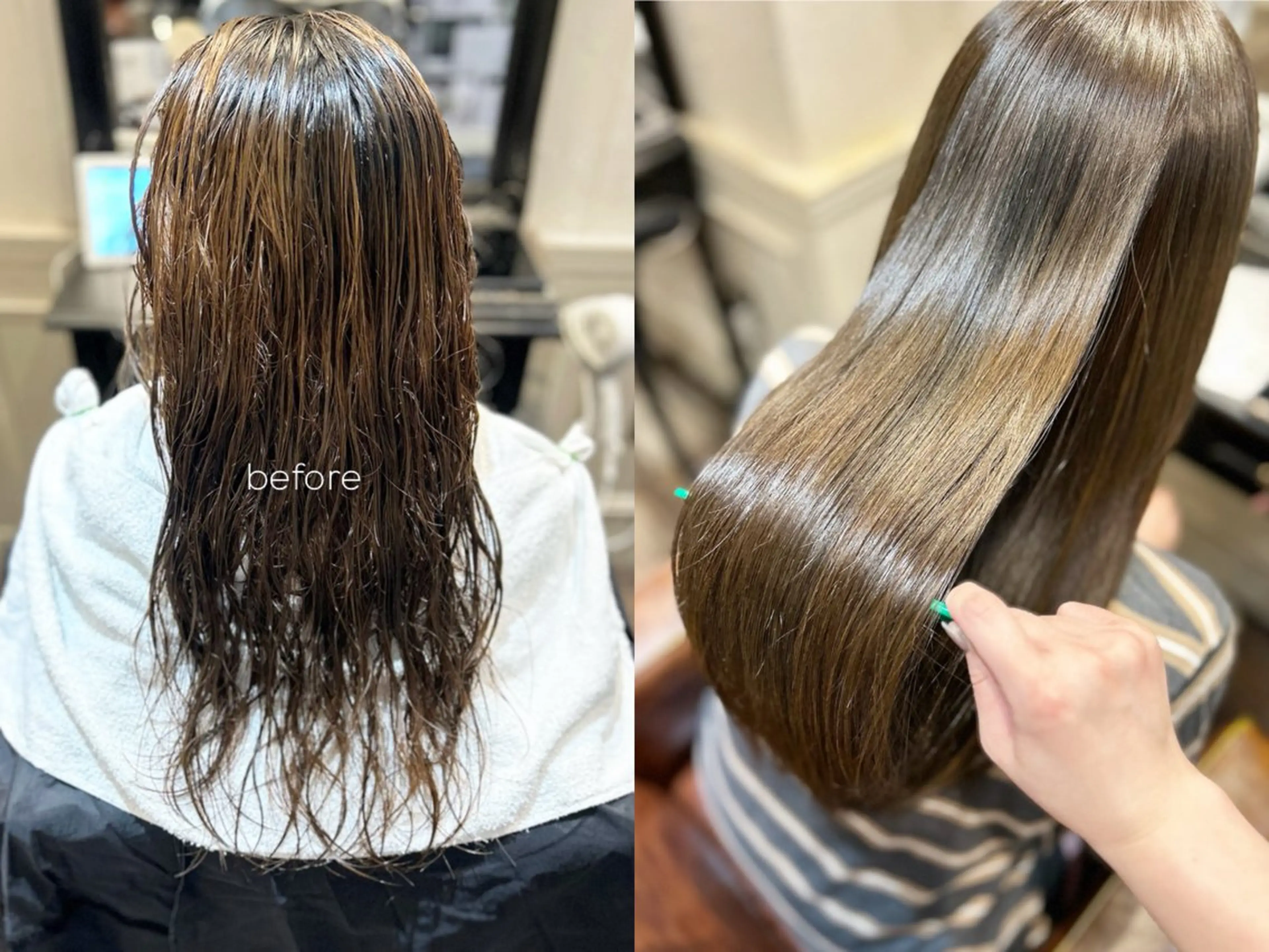 ロング 髪質改善 縮毛矯正 山尾 涼華のヘアスタイル