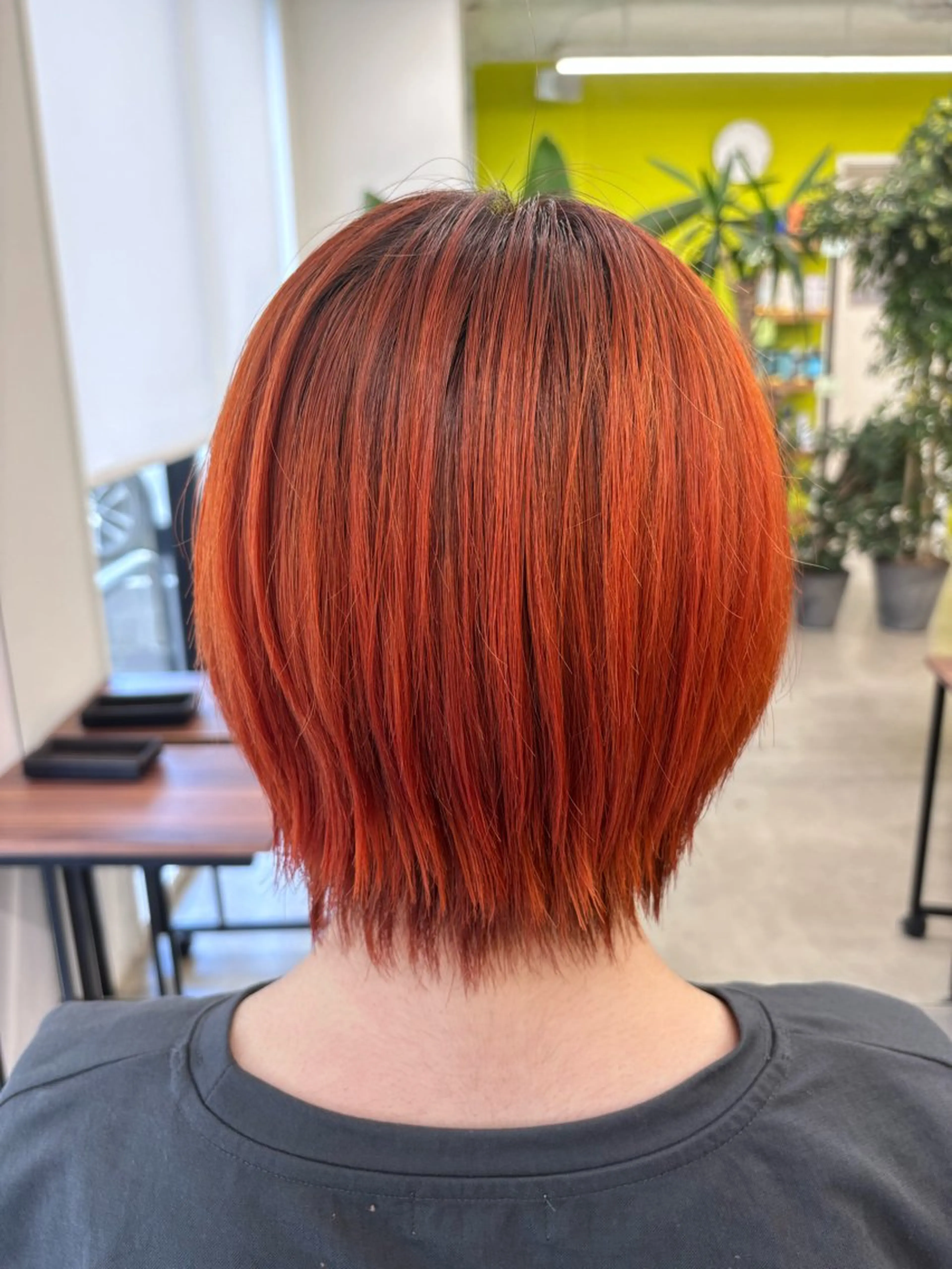 ショート カラー オレンジ ヘアカラー fika所属・鈴木 ちさきのヘアスタイル