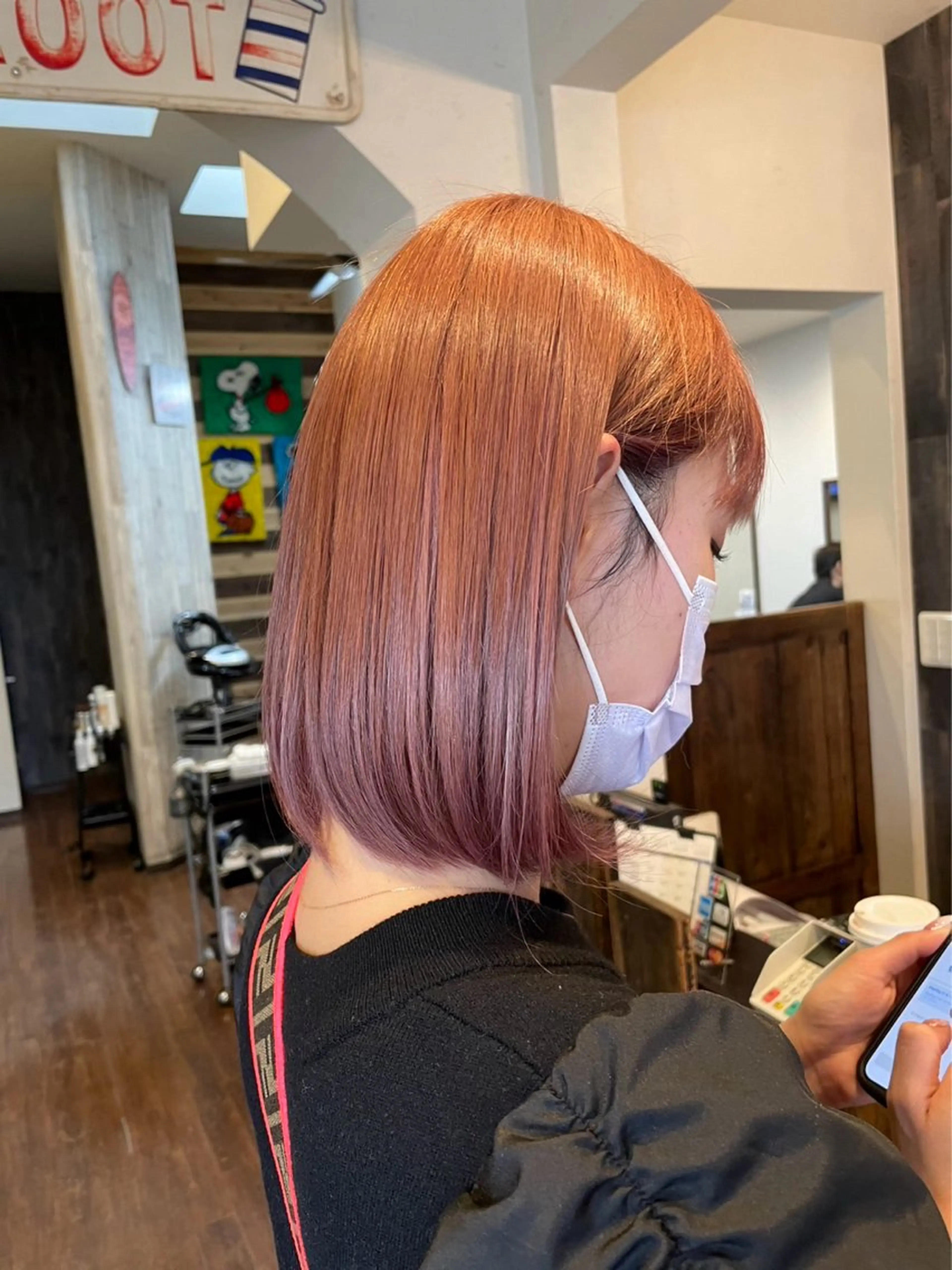 ミディアム カラー 中川原 大介のヘアスタイル