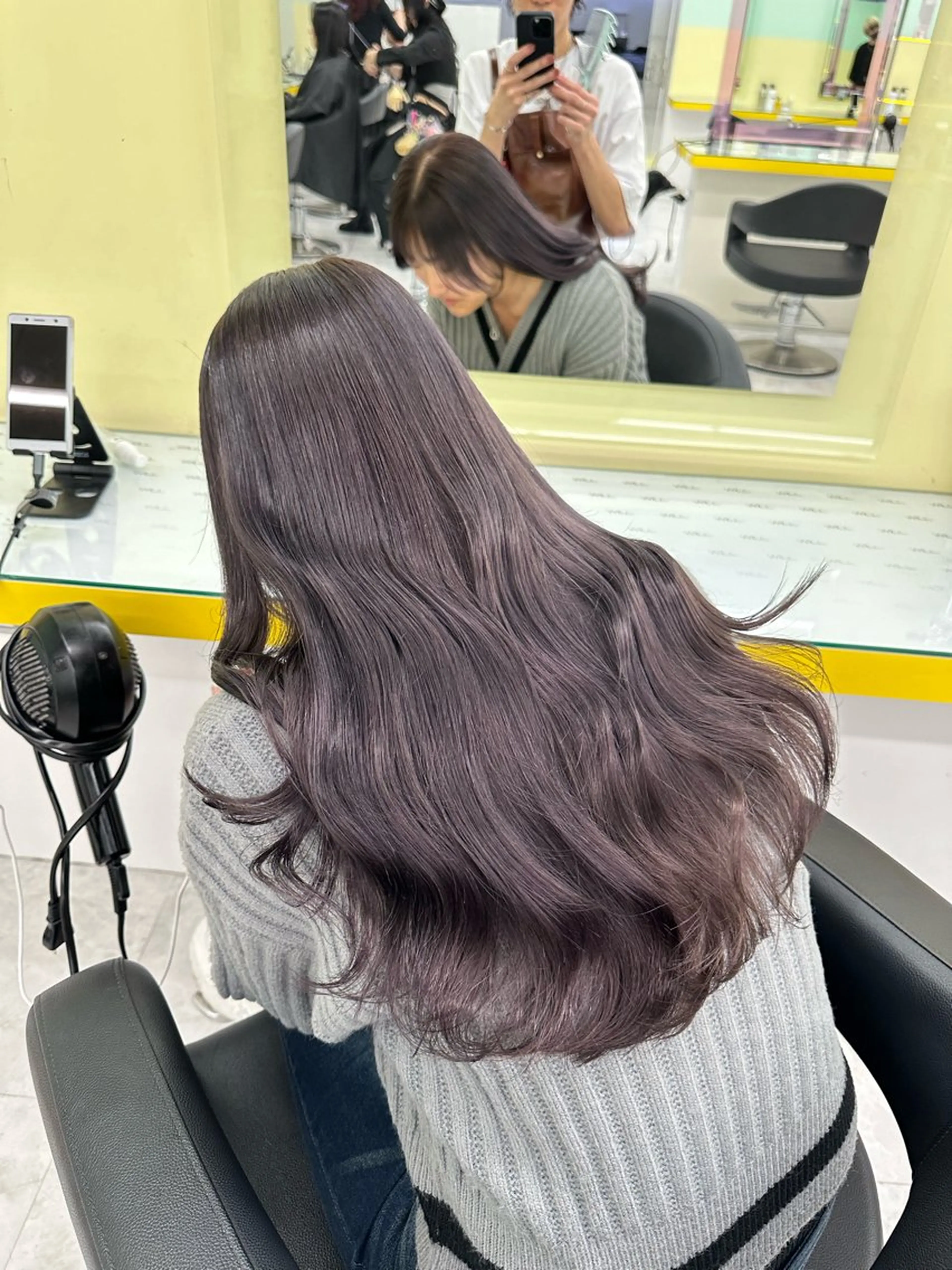 カラー ヘアカラー ヘアセット ブリーチ縮毛矯正加藤 赤み無し透明感ヘアのヘアスタイル