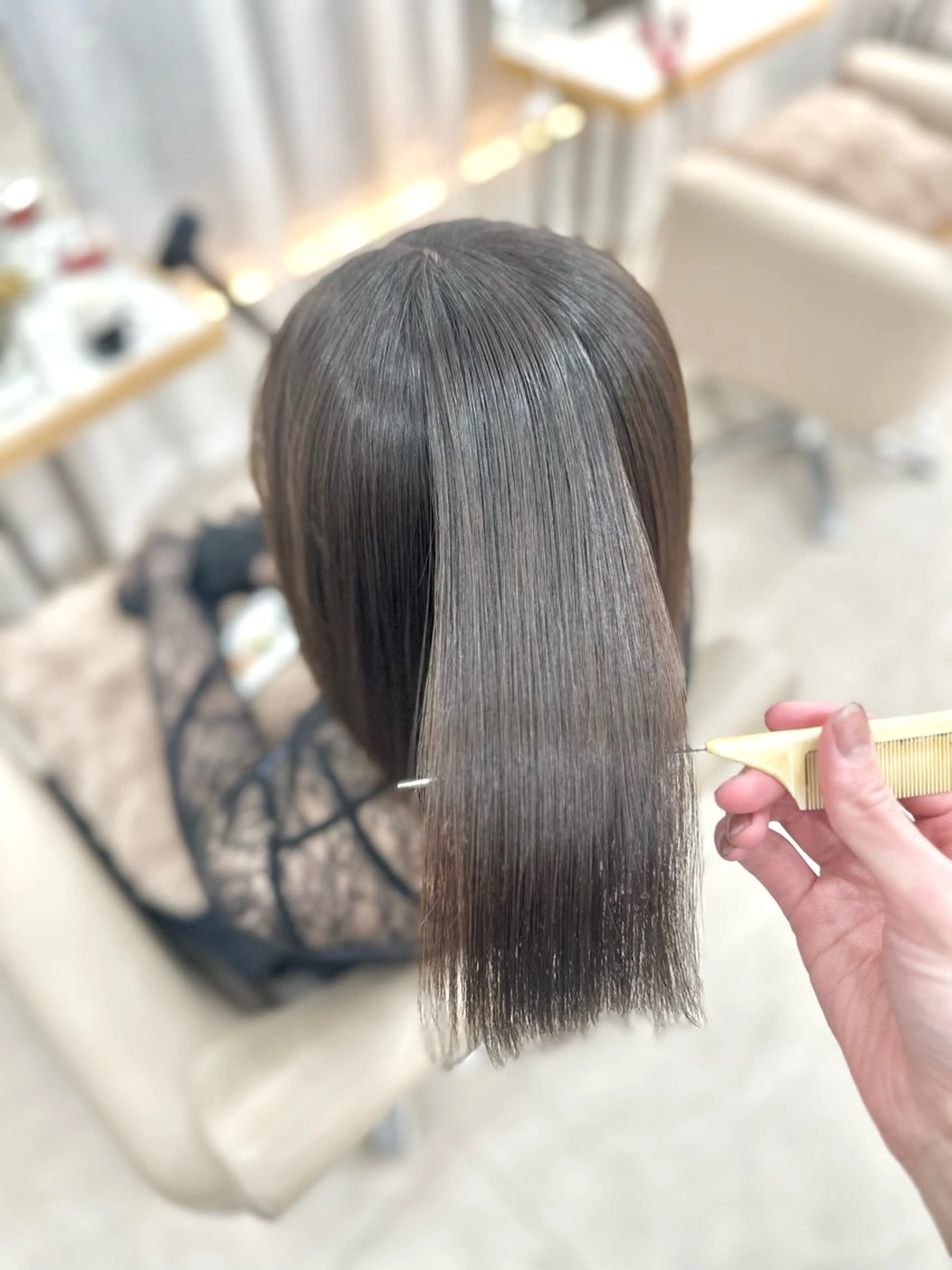 ミディアム カット 縮毛矯正 トリートメント 平日オススメ✨ プチプラ✨山下のヘアスタイル