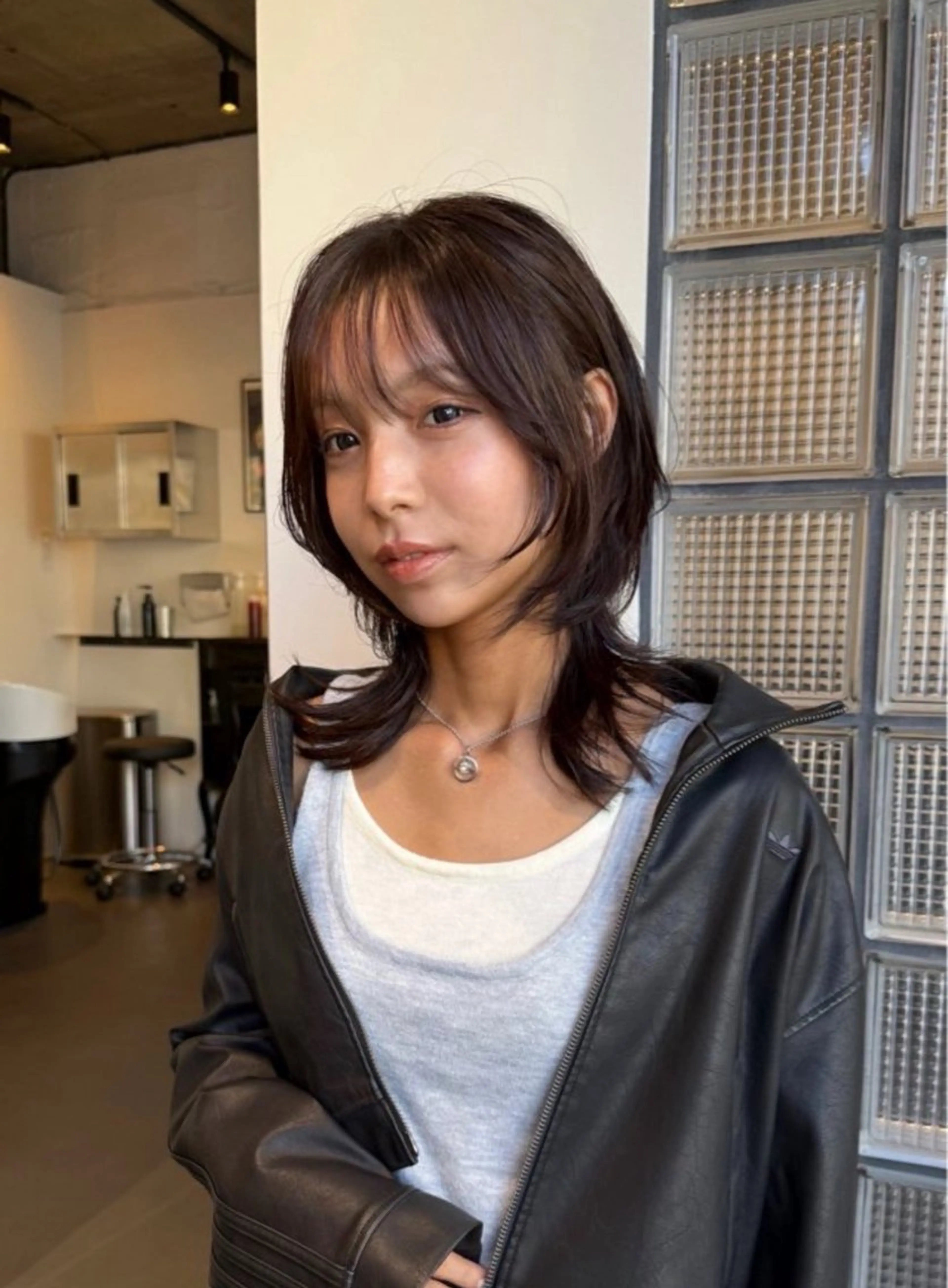 セミロング カラー ヘアカラー トリートメント 池田 早希のヘアスタイル