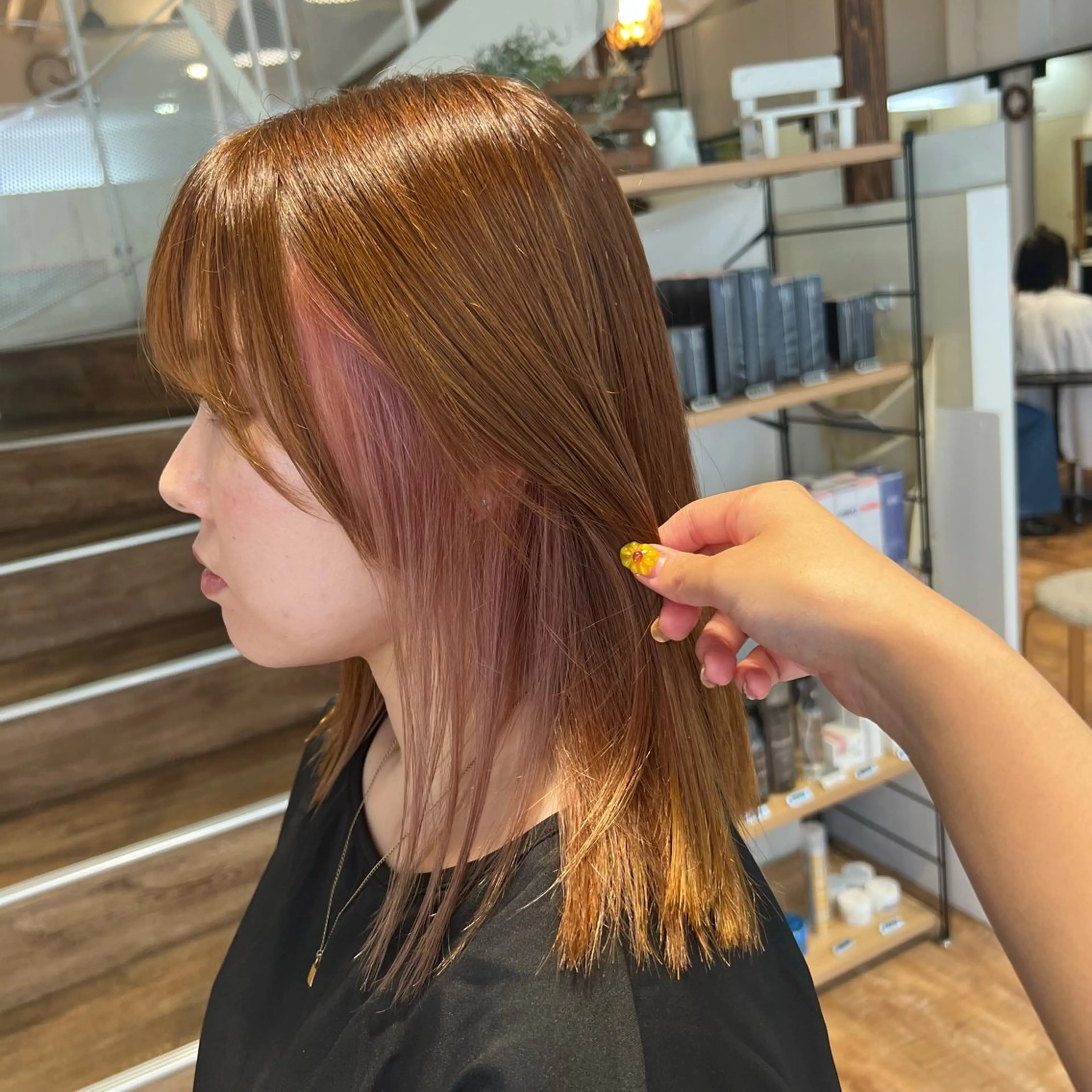カラー ベージュカラー ブリーチ ラベンダーカラー ラベンダーピンク ブリーチなしカラー ヘアカラー インナーカラー♡ Nanakoのヘアスタイル