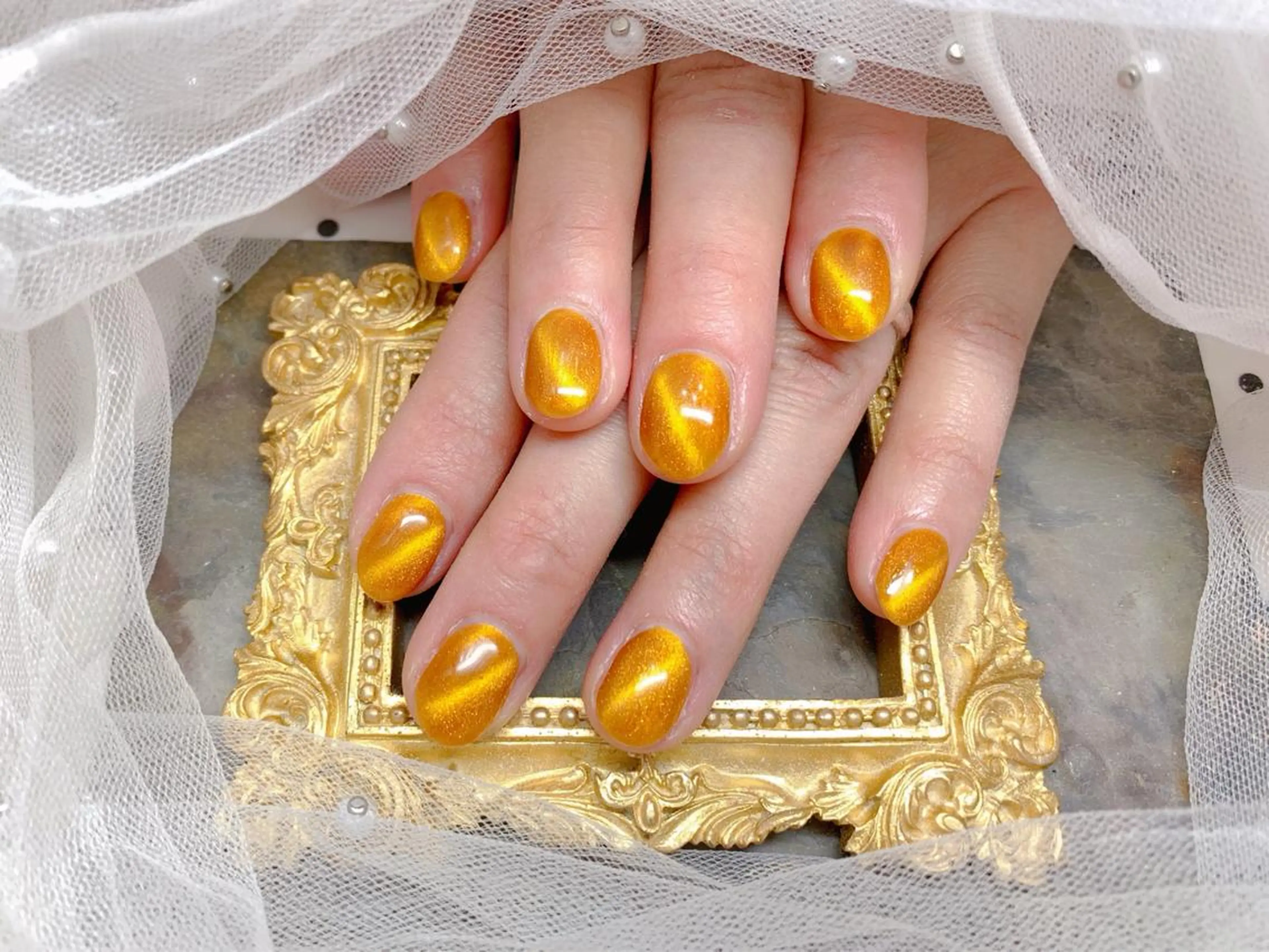 ネイル ハンドネイル マジック ミラーのネイルデザイン