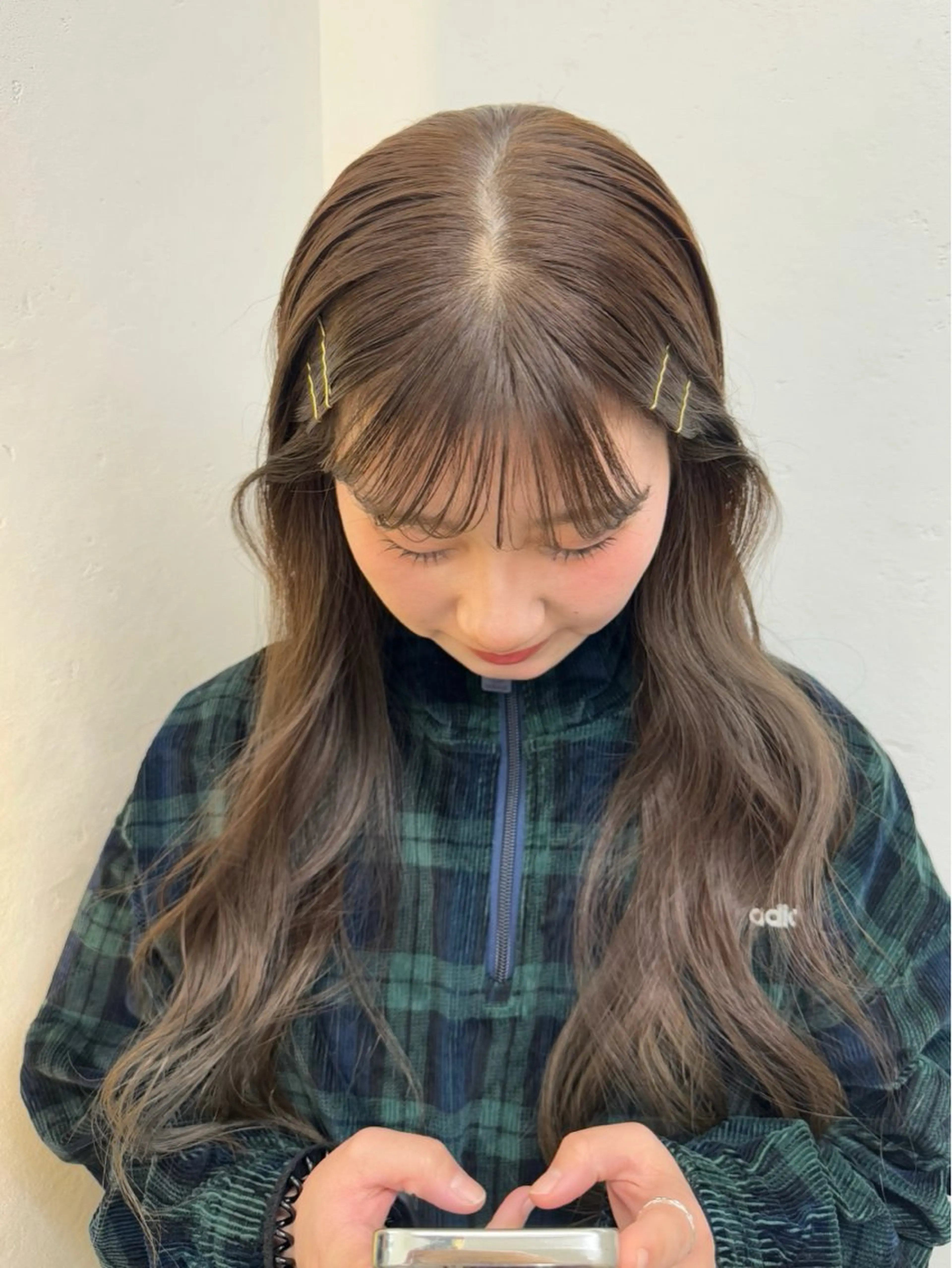 ミディアム カラー 透明感カラー ayaka/暖色 /ニュアンスボブのヘアスタイル