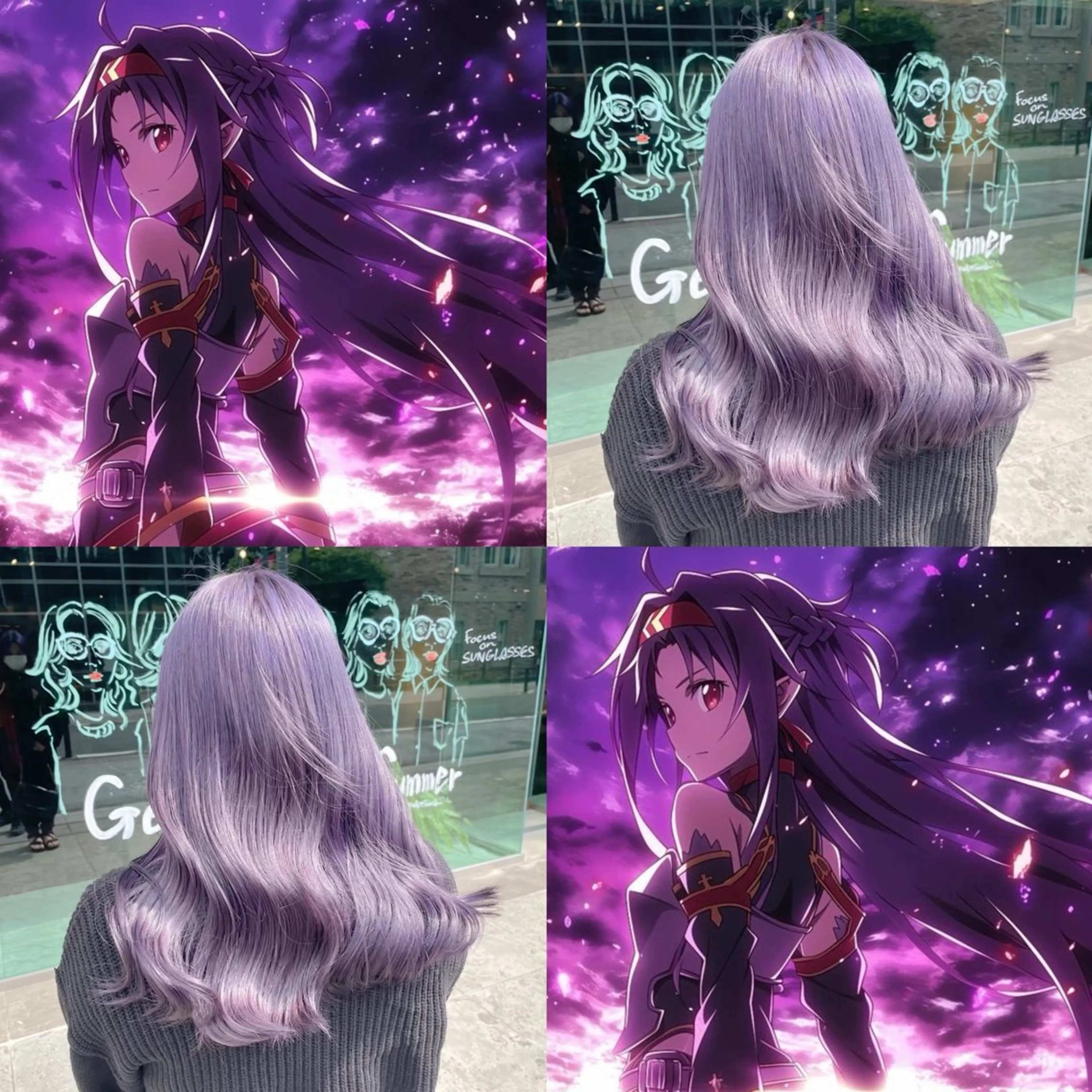 ロング 🩷アニメカラー🩵 mihoのヘアスタイル