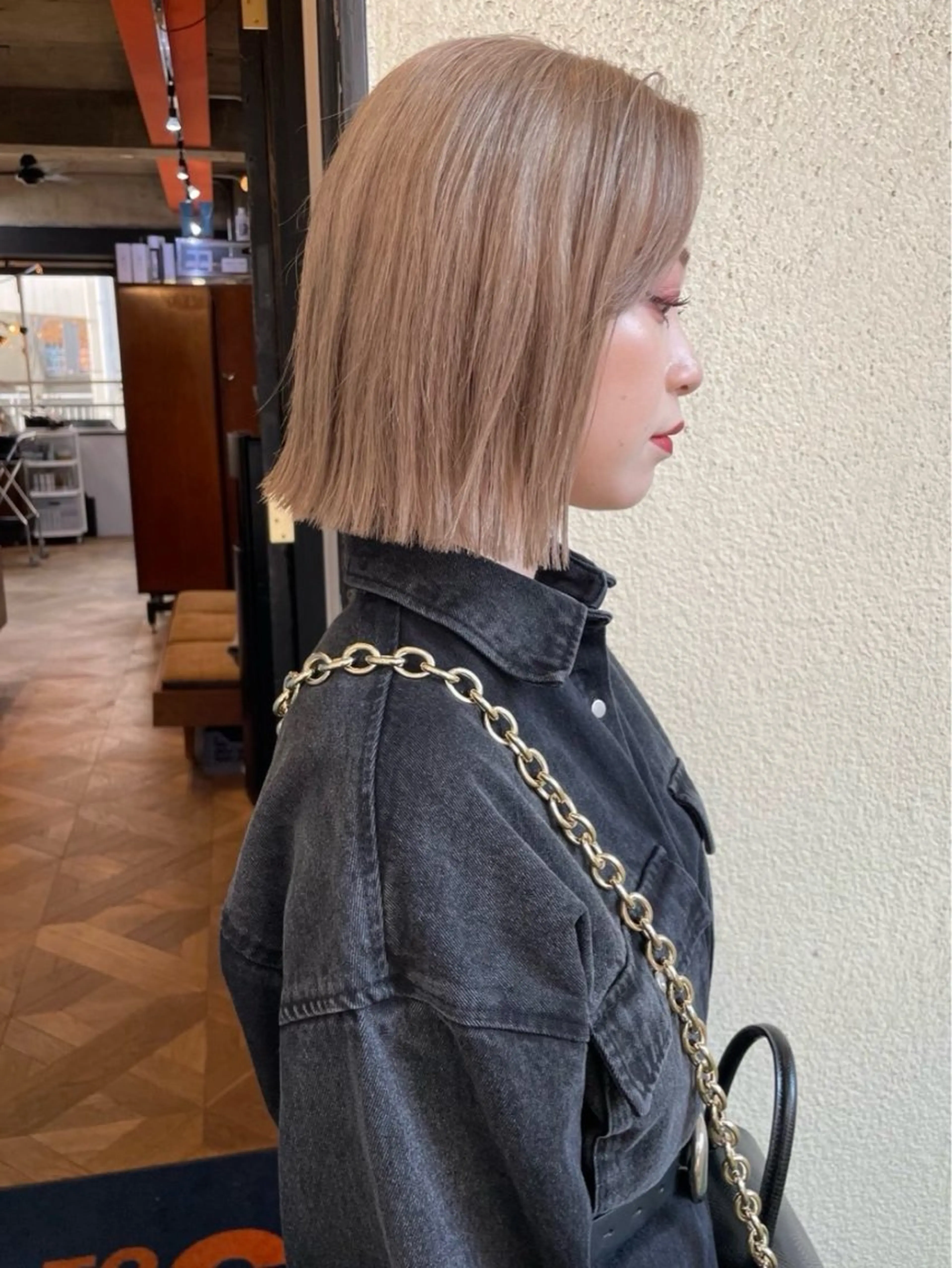 ミディアム カラー カット ヘアカラー トリートメント ボブ/ミディアム RIONAのヘアスタイル