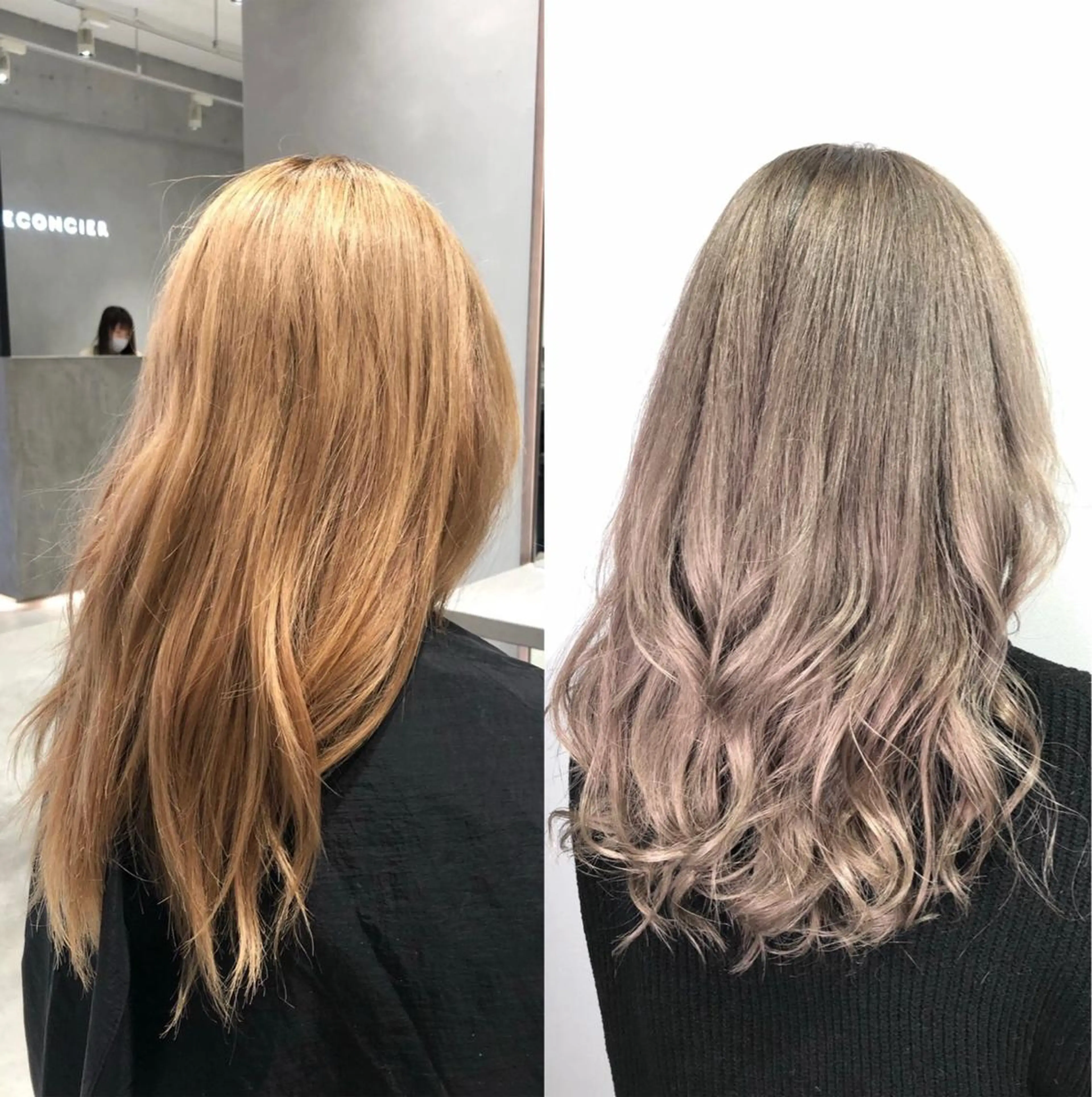 セミロング カラー 髪質改善/縮毛矯正 レイヤー/松川匠のヘアスタイル