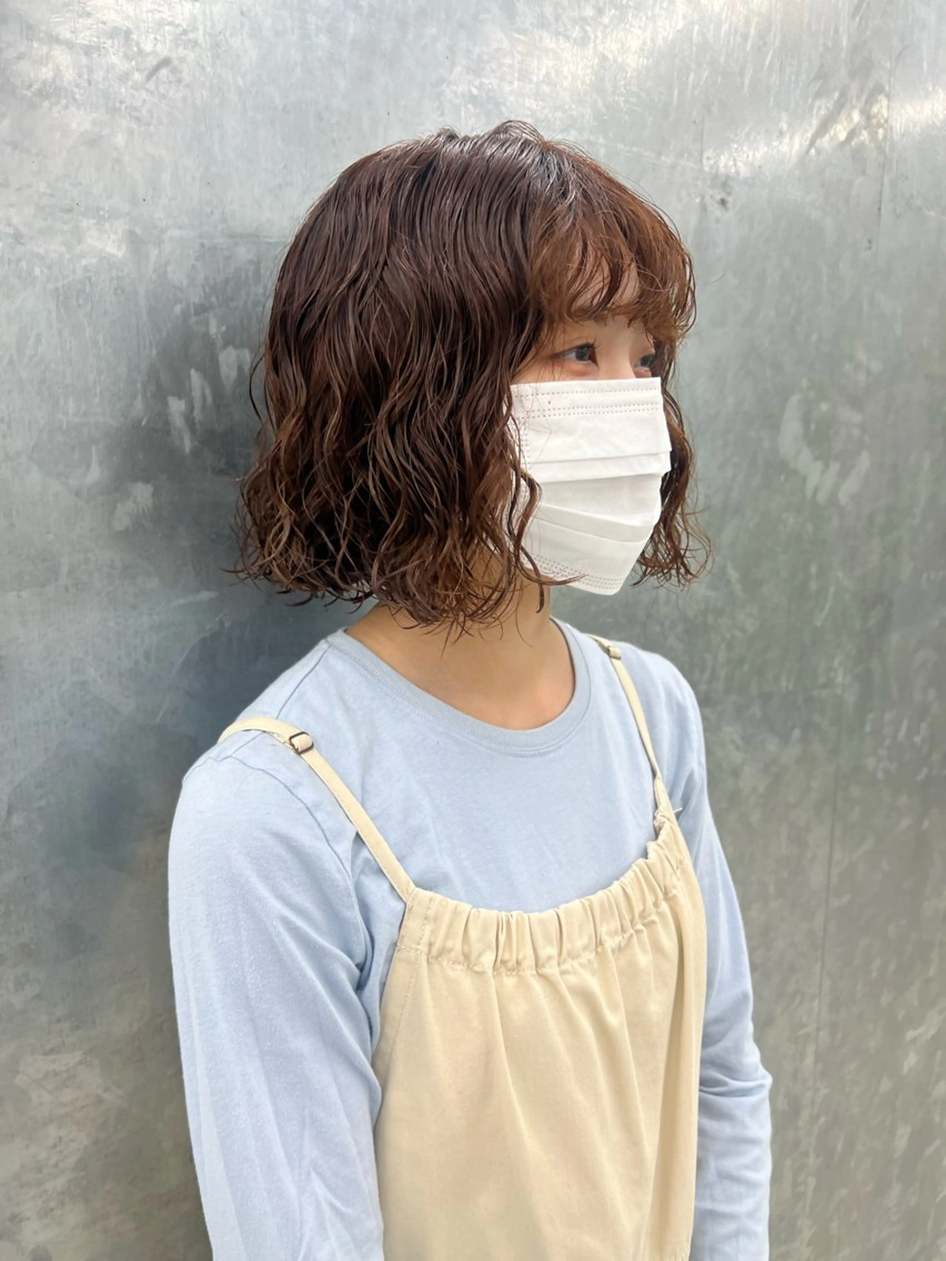 ショート カラー パーマ カット パーマ トリートメント ボブ/パーマ 🐕‍🦺Nagiのヘアスタイル