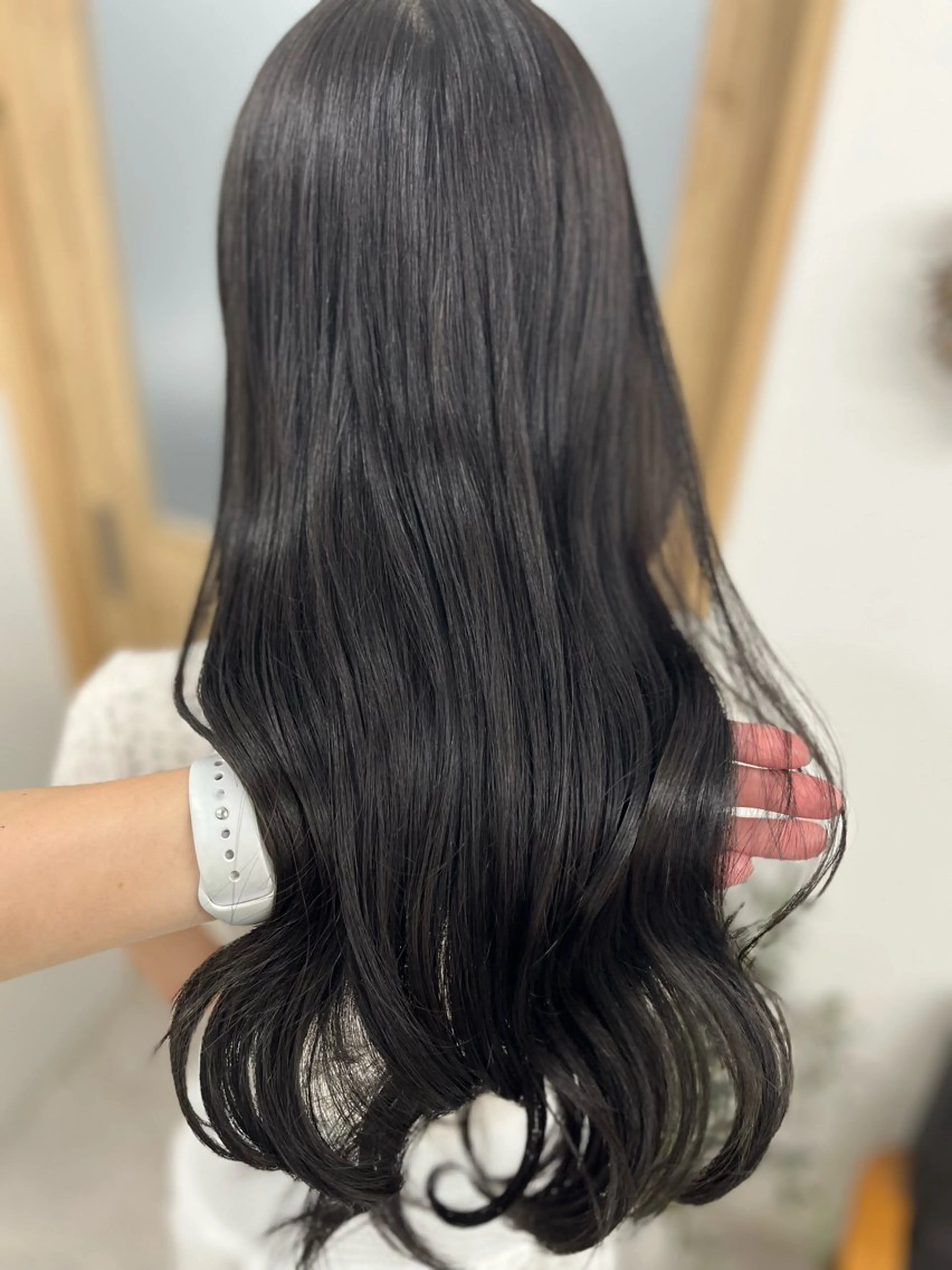 ロング カラー グレージュ オリーブグレージュ オリーブグレー カット ヘアカラー トリートメント 🫧ぷる艶カラー🫧 Yuubi🦩のヘアスタイル