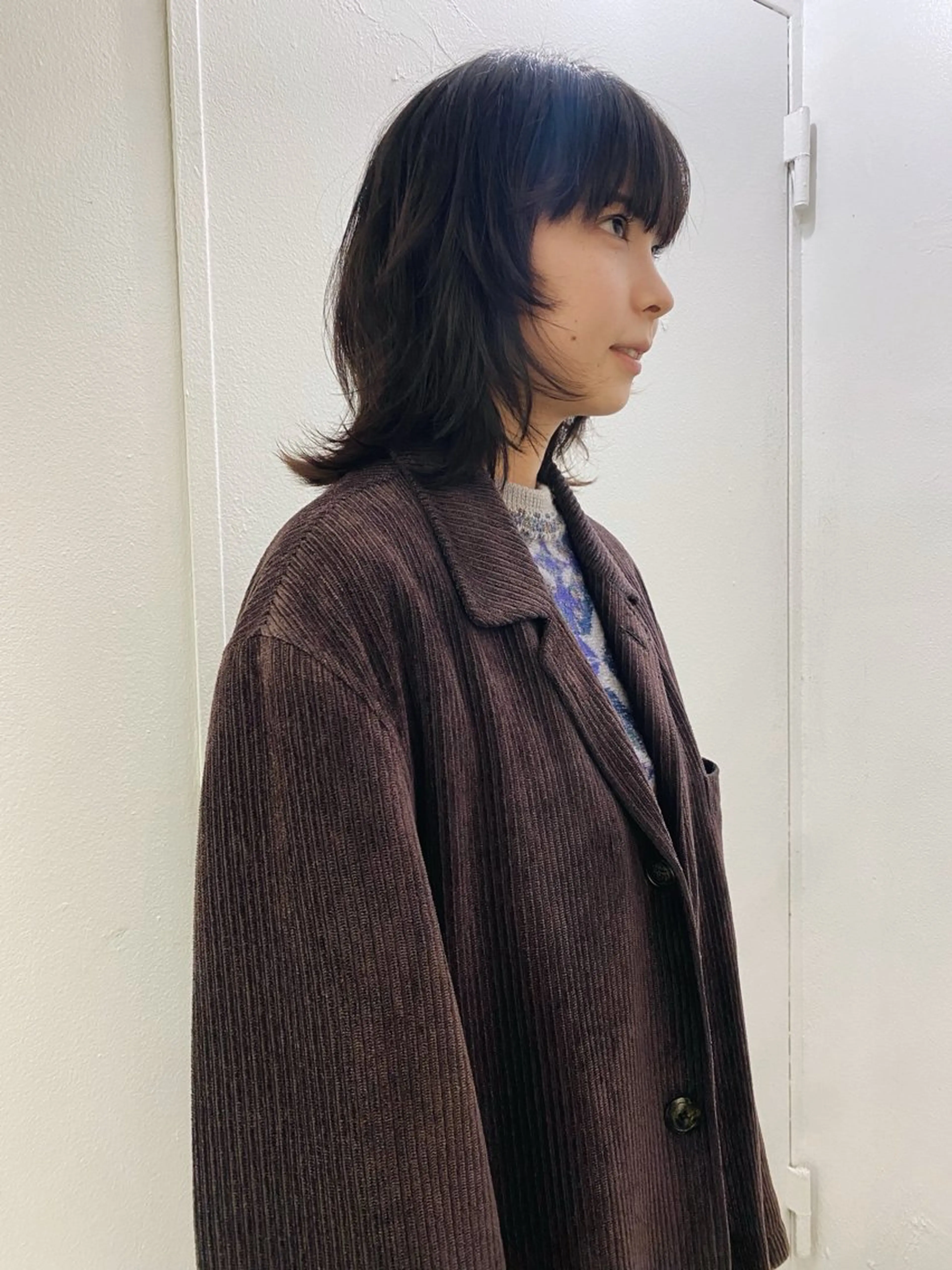 ミディアム スパイラルパーマ/デ ザインカット/アミのヘアスタイル