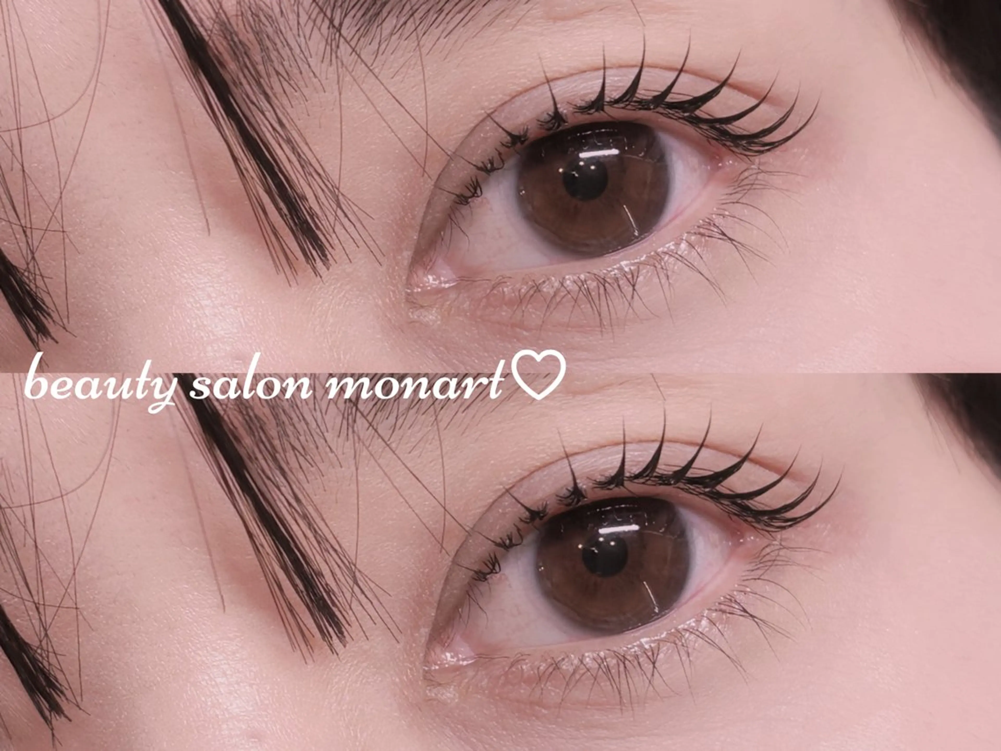 マツエク・マツパ ナチュラル monart kurehaのマツエク・マツパデザイン