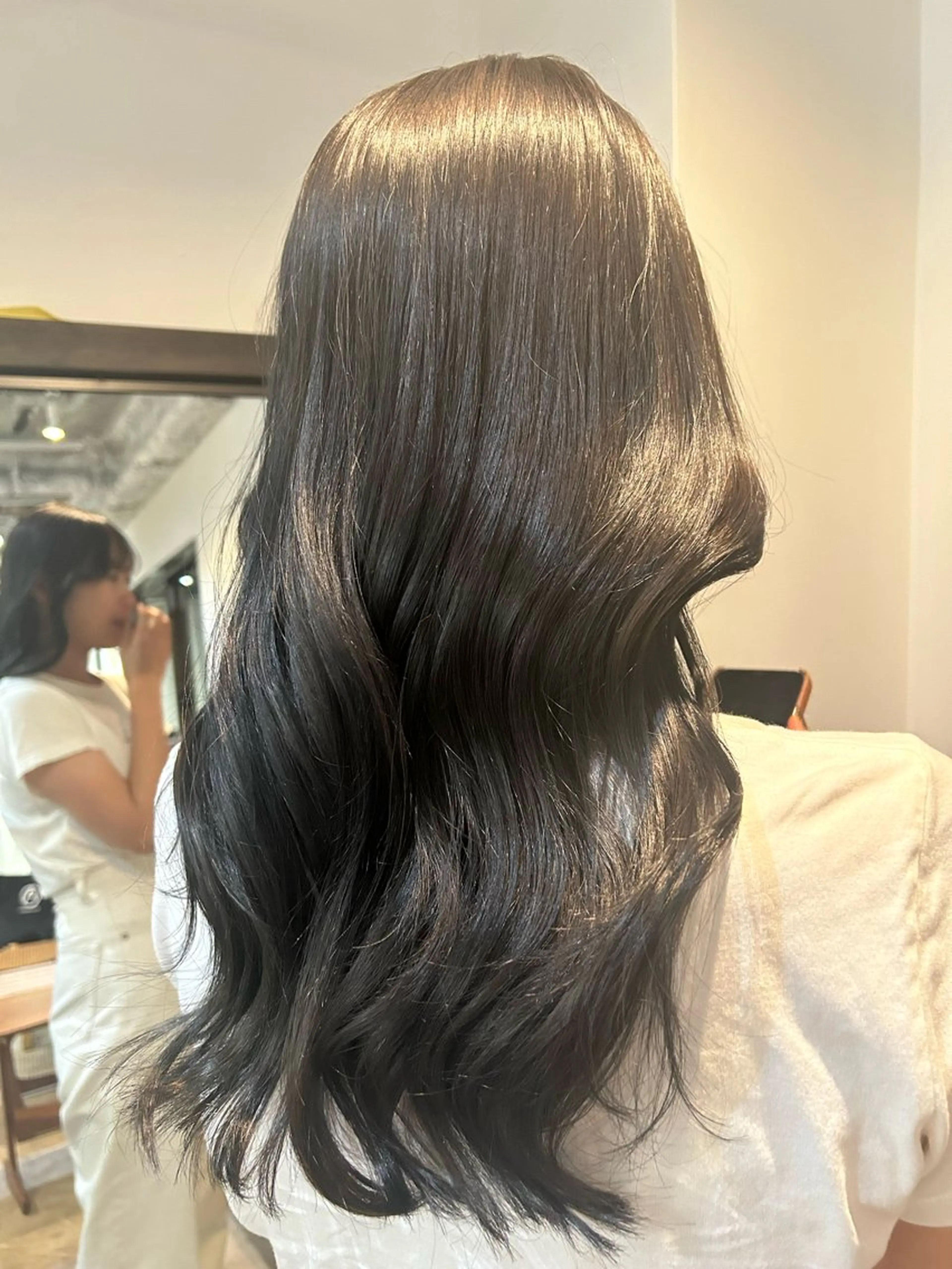 ロング カラー ヘアアレンジ 透明感カラー グレージュ ヘアカラー 🎀suzuna 透明感colorのヘアスタイル