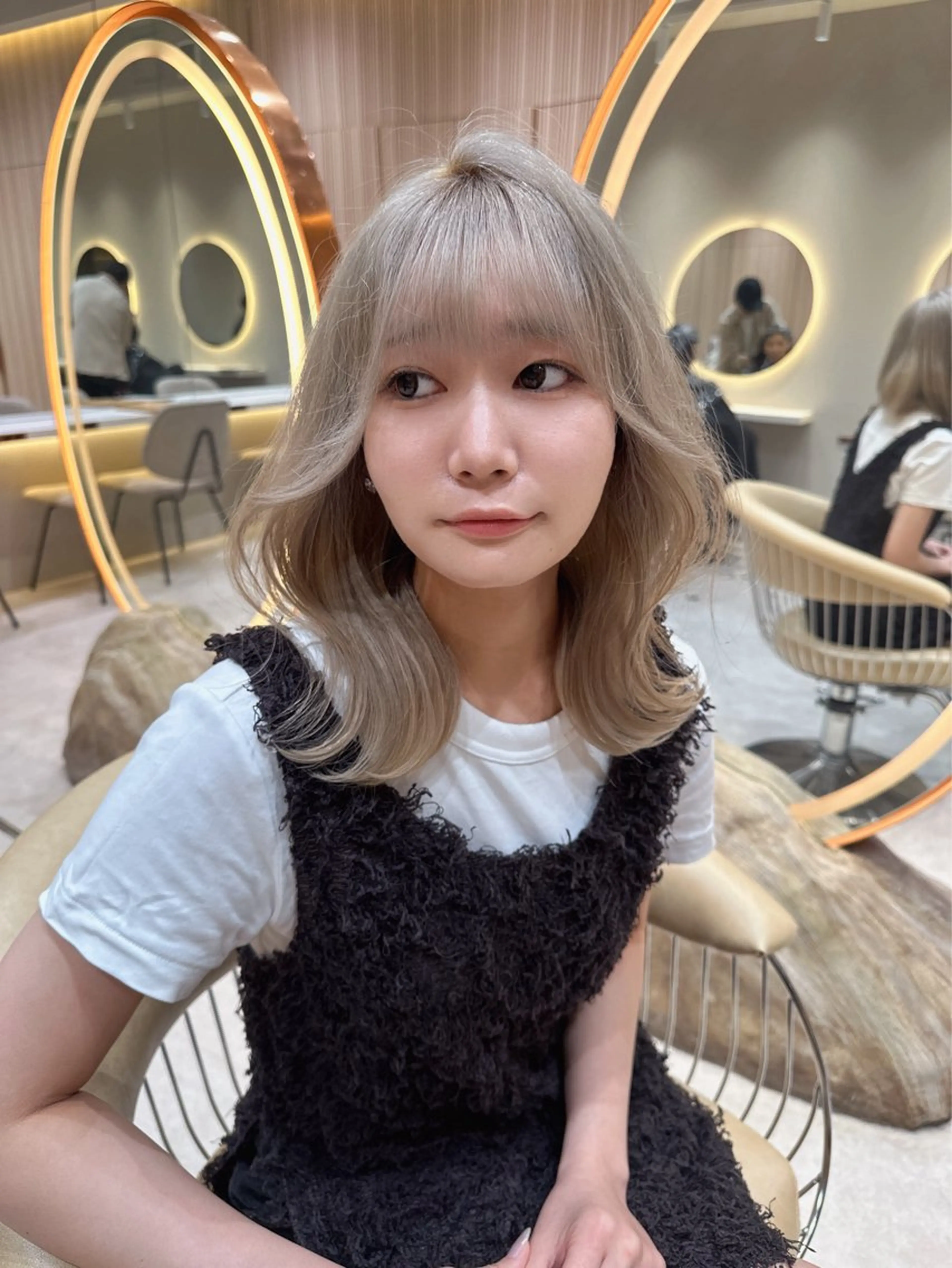 ミディアム カラー カット ヘアカラー トリートメント レイヤー❣️縮毛矯 川村利幸のヘアスタイル