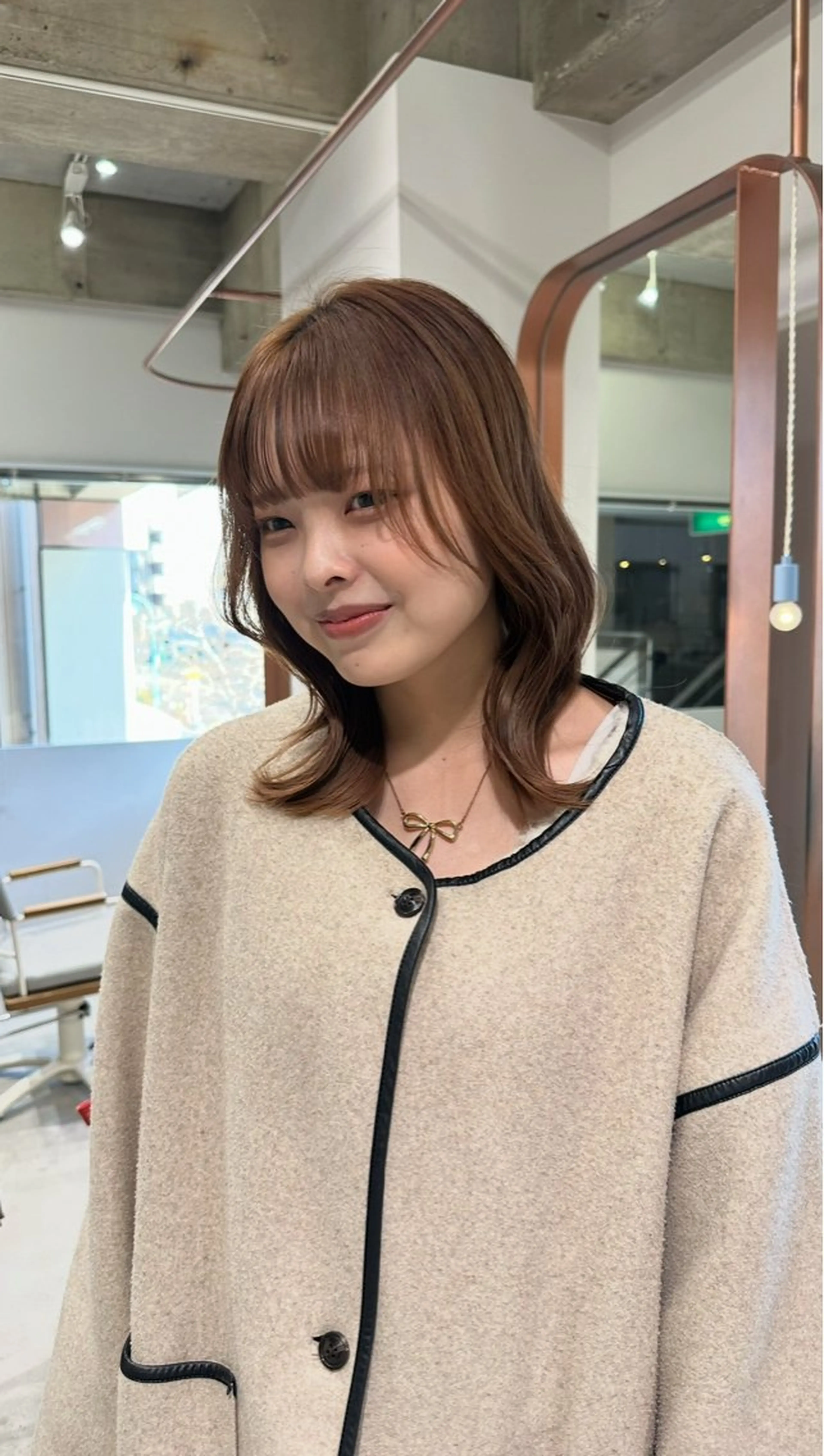 ミディアム カラー イルミナカラー 髪質改善 韓国風ヘア アスナ /本日空きあり◎のヘアスタイル