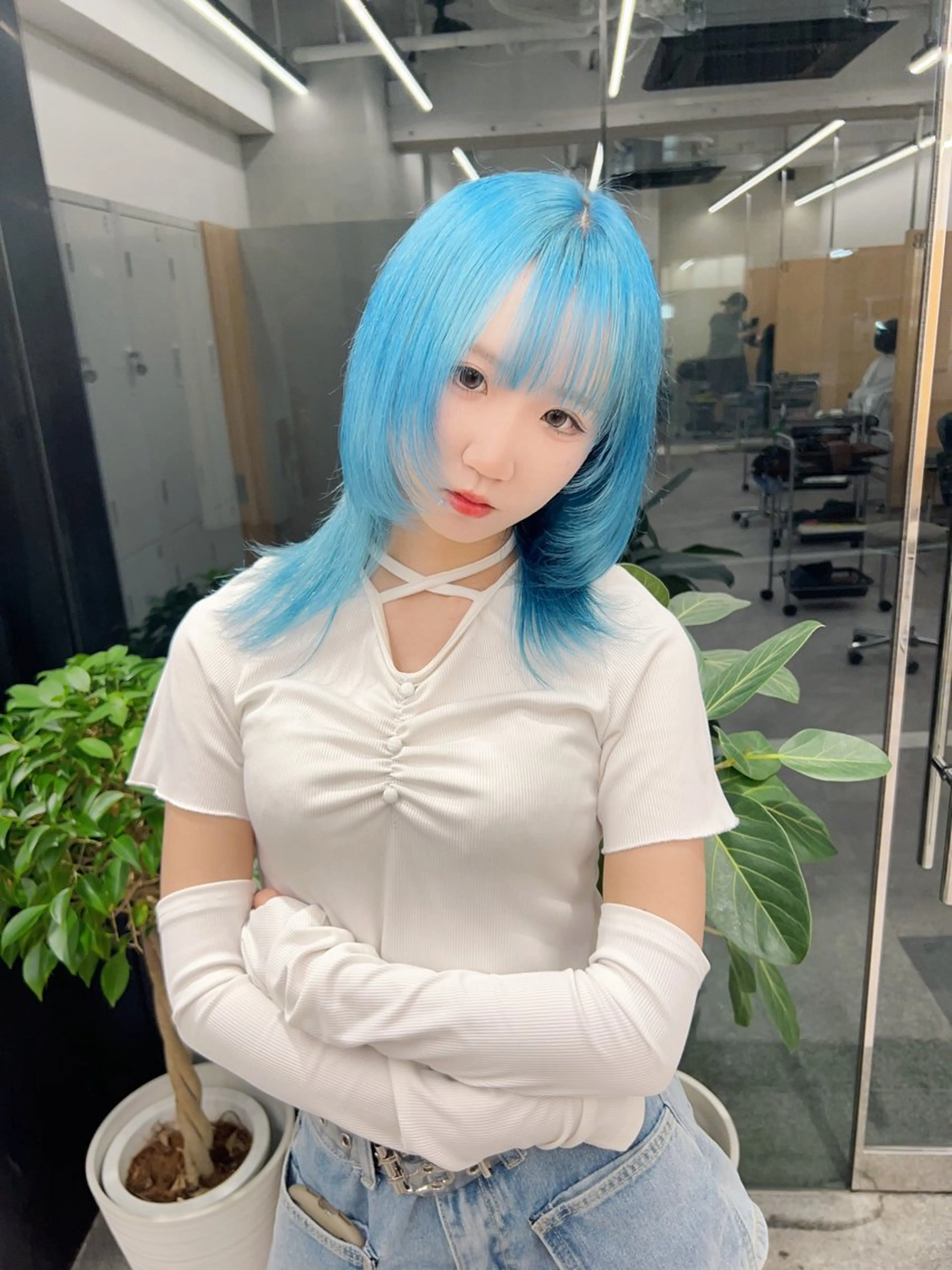 ミディアム カラー カット ヘアカラー トリートメント ヘアセット 🪞上品で可愛い韓国 ヘア🪞Rikutoのヘアスタイル