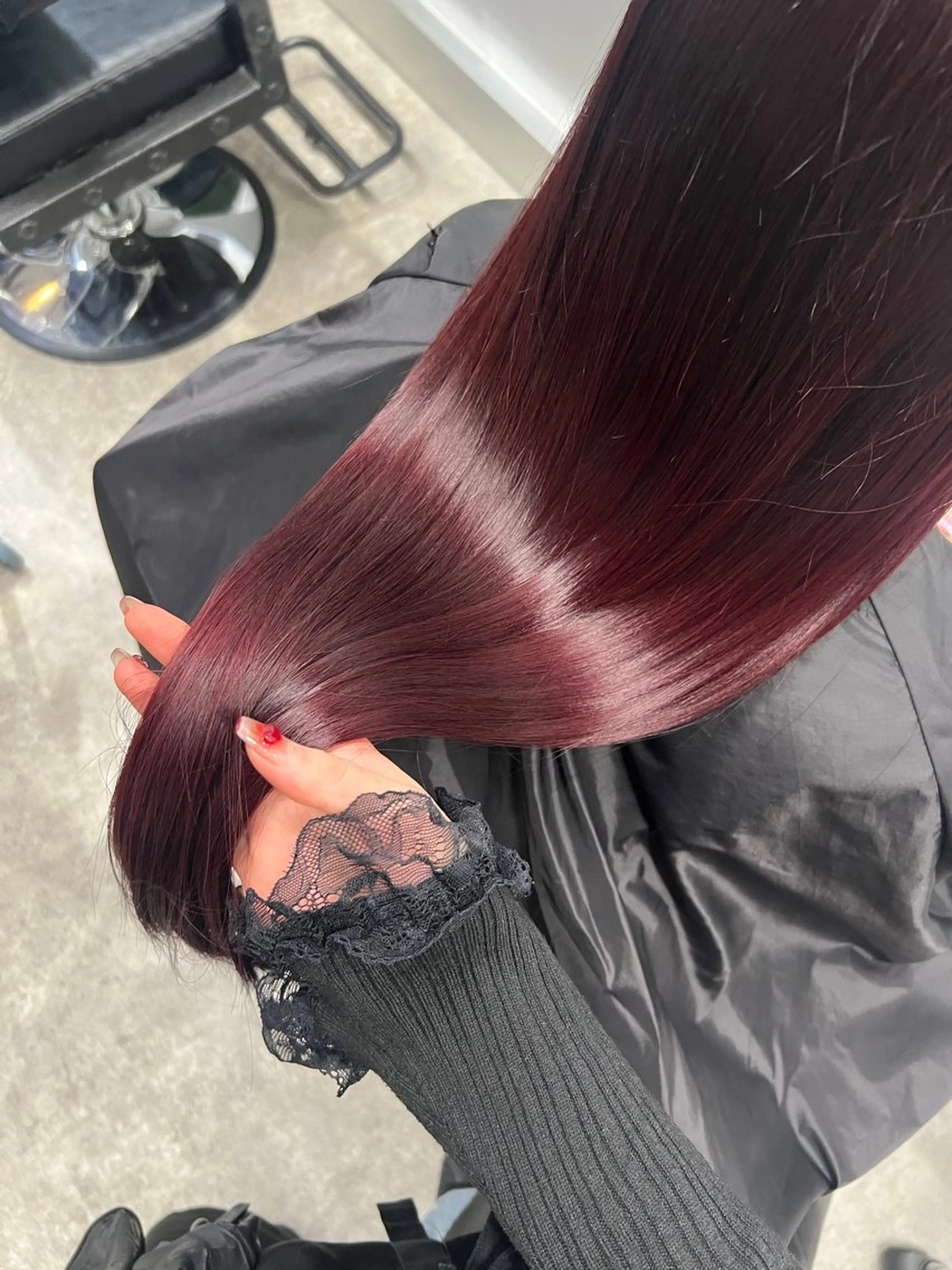 ロング ヘアカラー トリートメント 宮城 萌のヘアスタイル