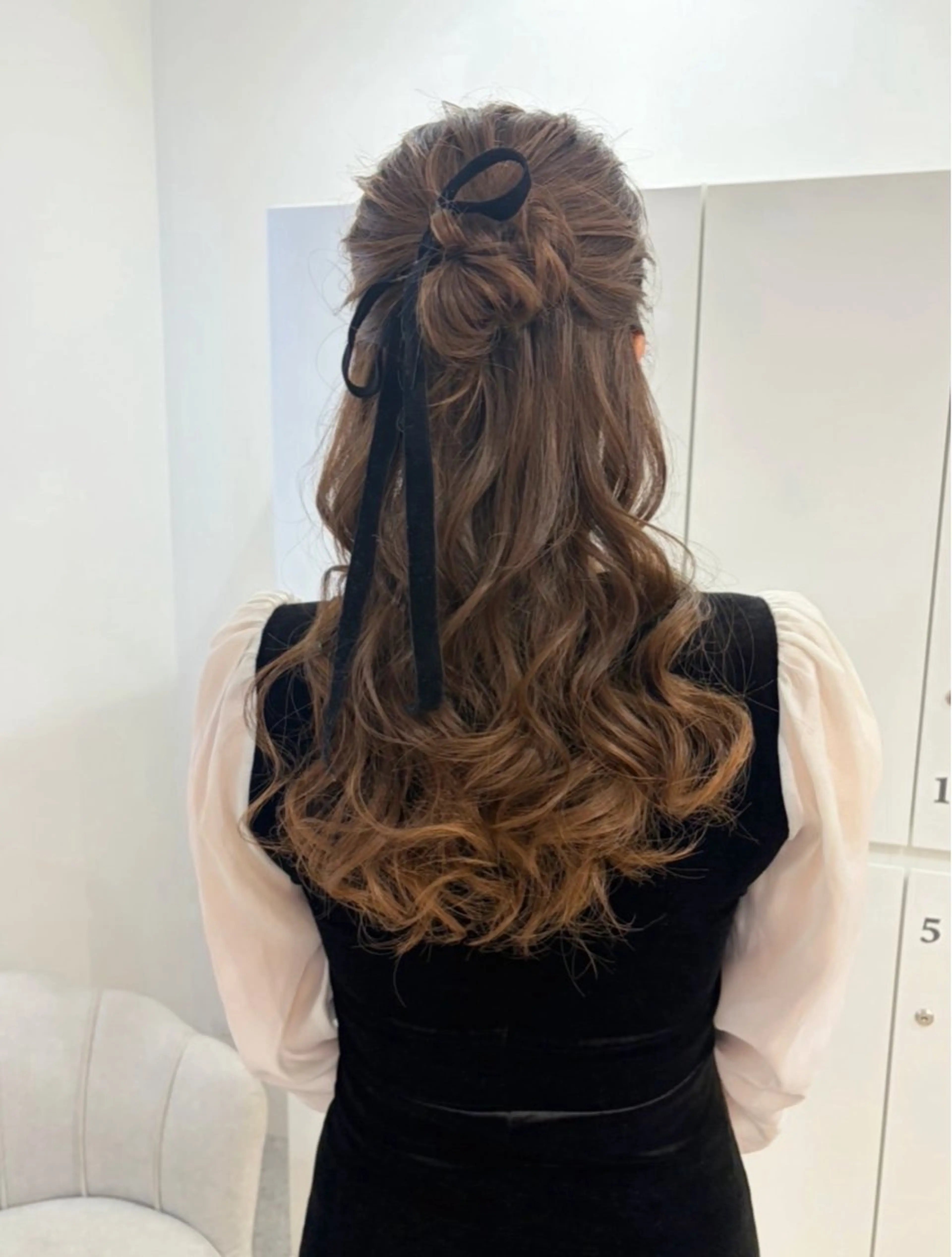 ロング ヘアアレンジ ヘアセット ヘアセット/レイヤー 縮毛矯正/はるか🎀のヘアスタイル