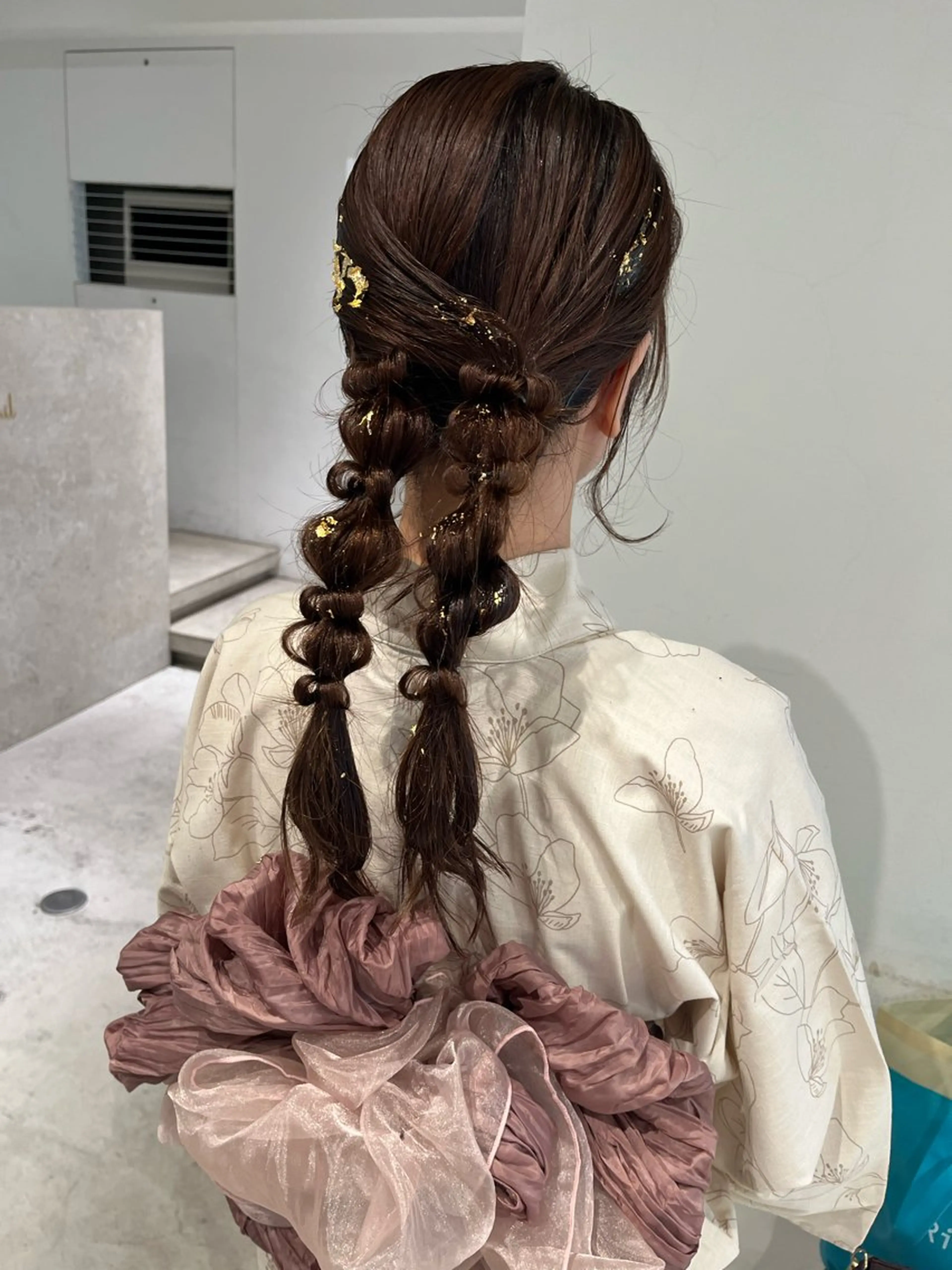 🎆浴衣着付け👘【ヘアセット込み🩵】の写真