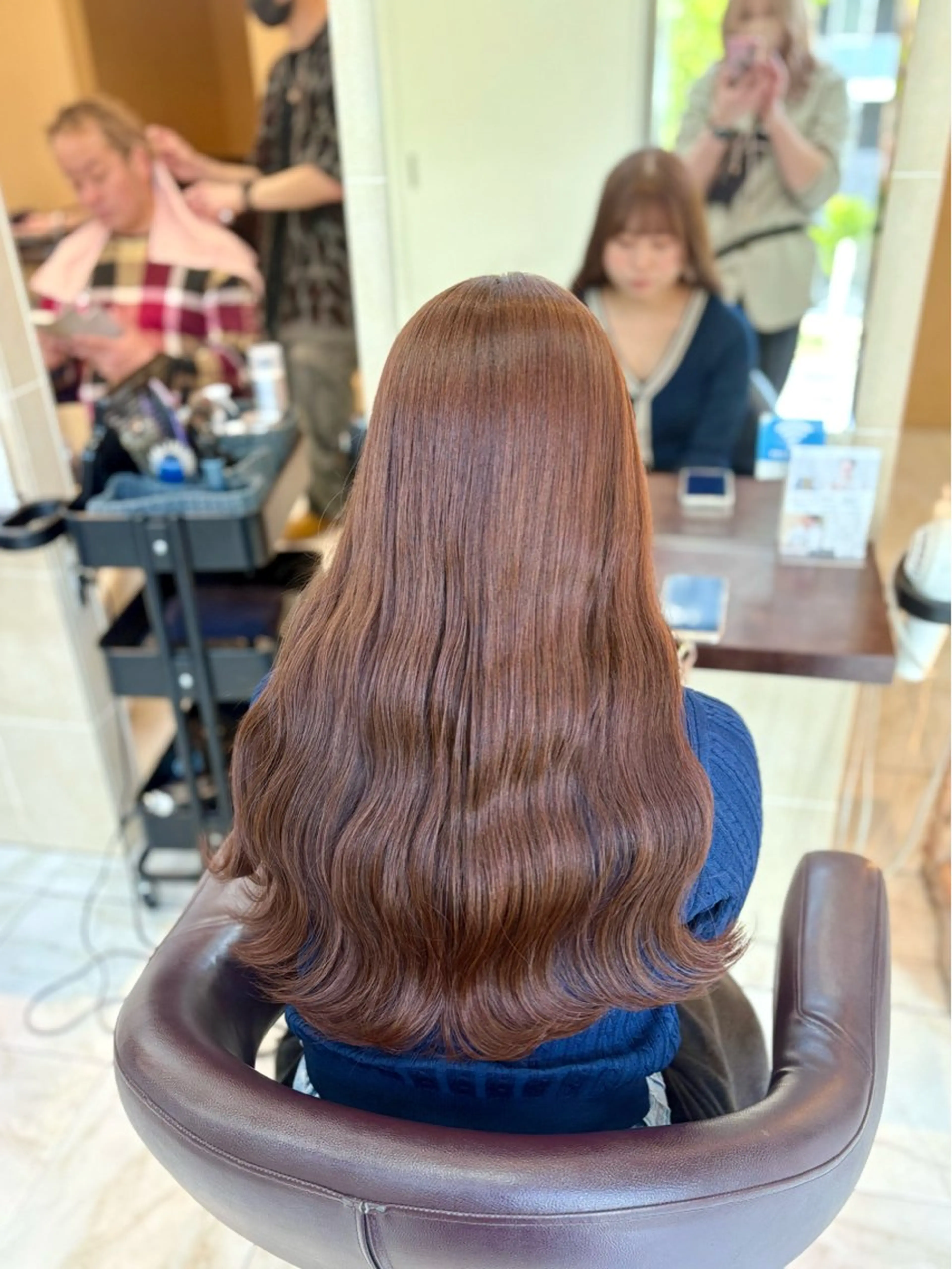 ロング カラー カット ヘアカラー 🎀透明感カラー 🐈ナズナのヘアスタイル