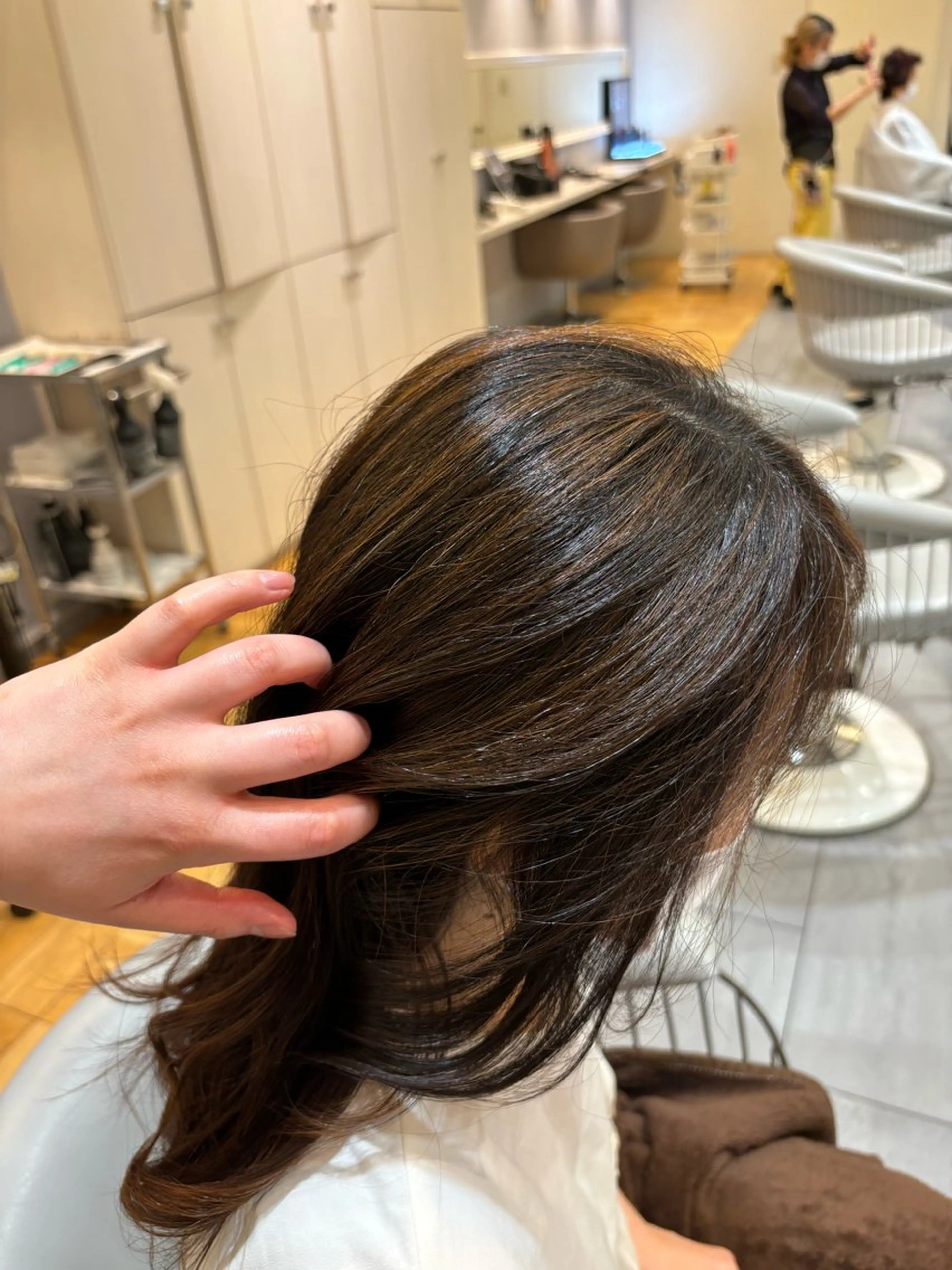 ロング ハイライト ショート・ボブ✨南 津麦のヘアスタイル