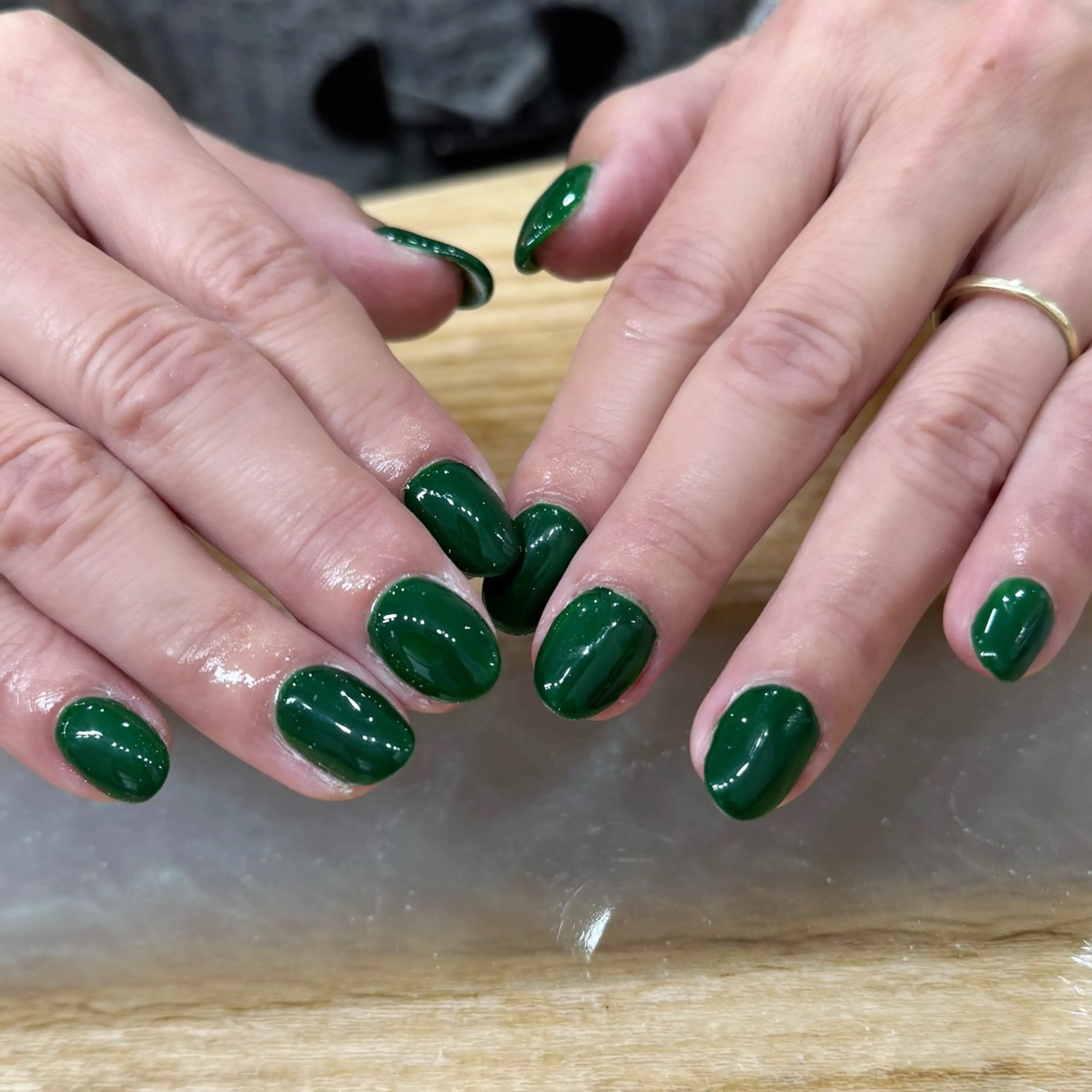 ネイル グリーン ハンドネイル LOOP kanaのネイルデザイン