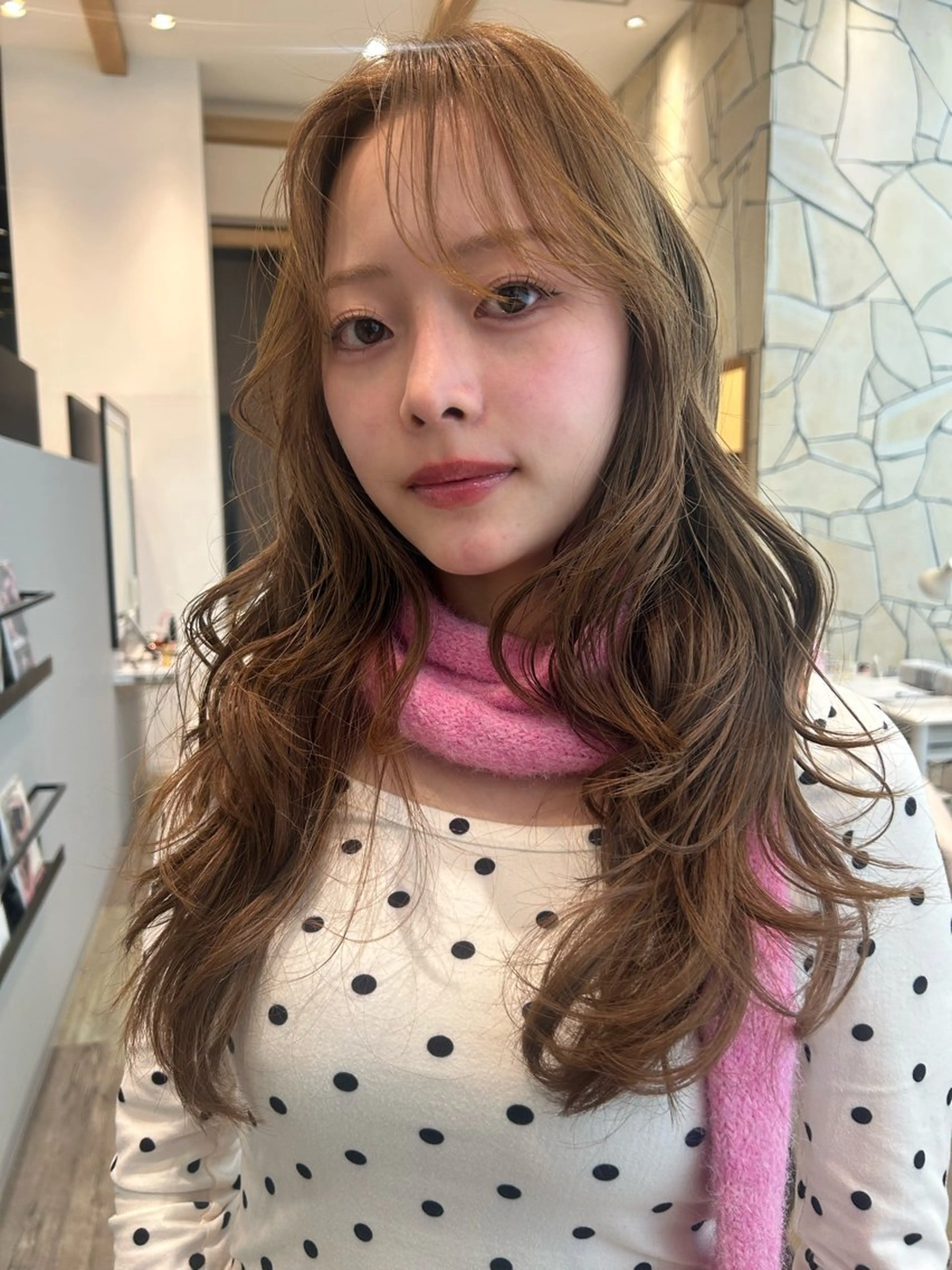 ロング パーマ カット パーマ k-two☁あべの/ パーマ/Touaのヘアスタイル