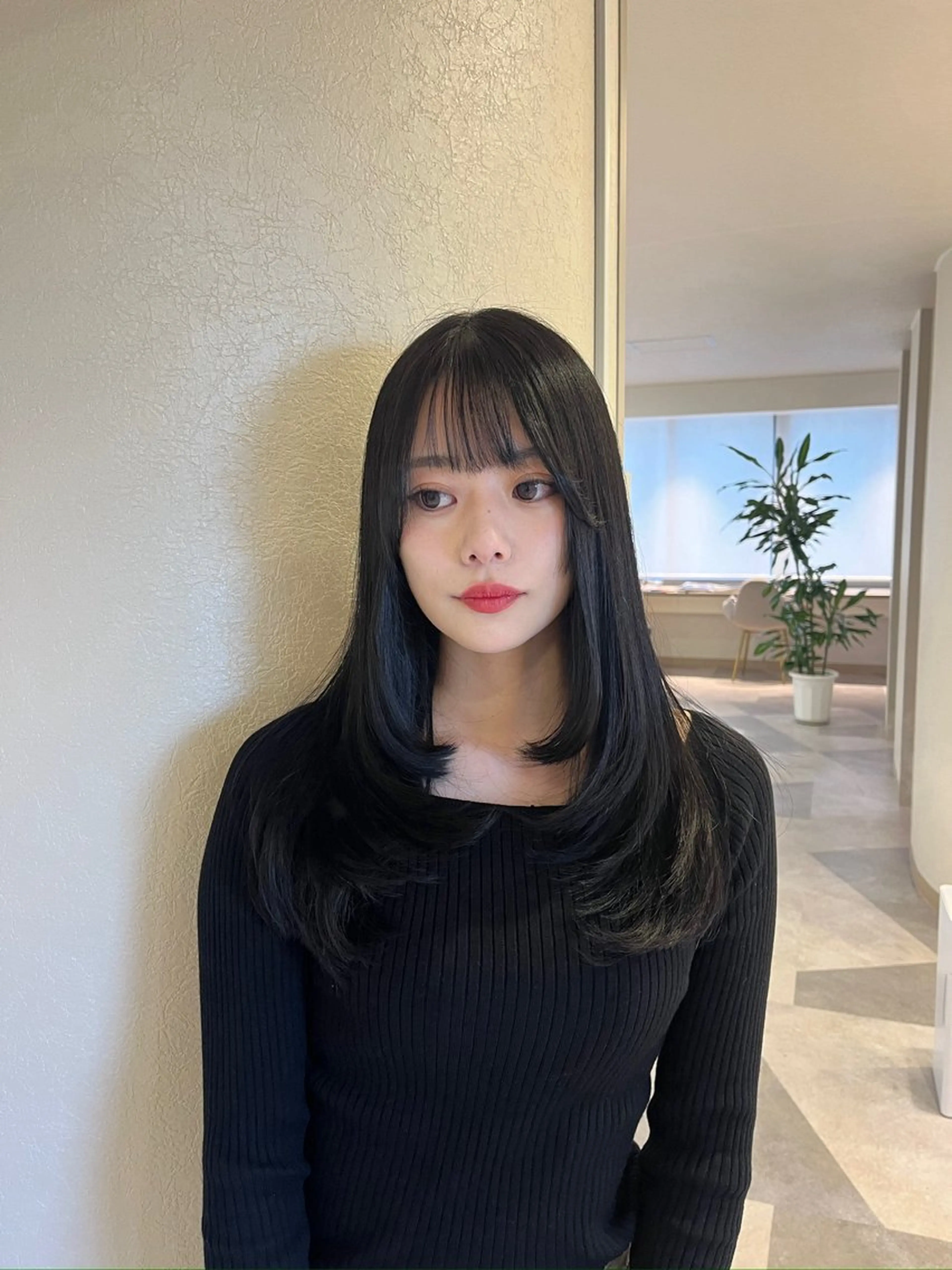 ロング レイヤーカット hair design emii.所属・河野 未空のヘアスタイル