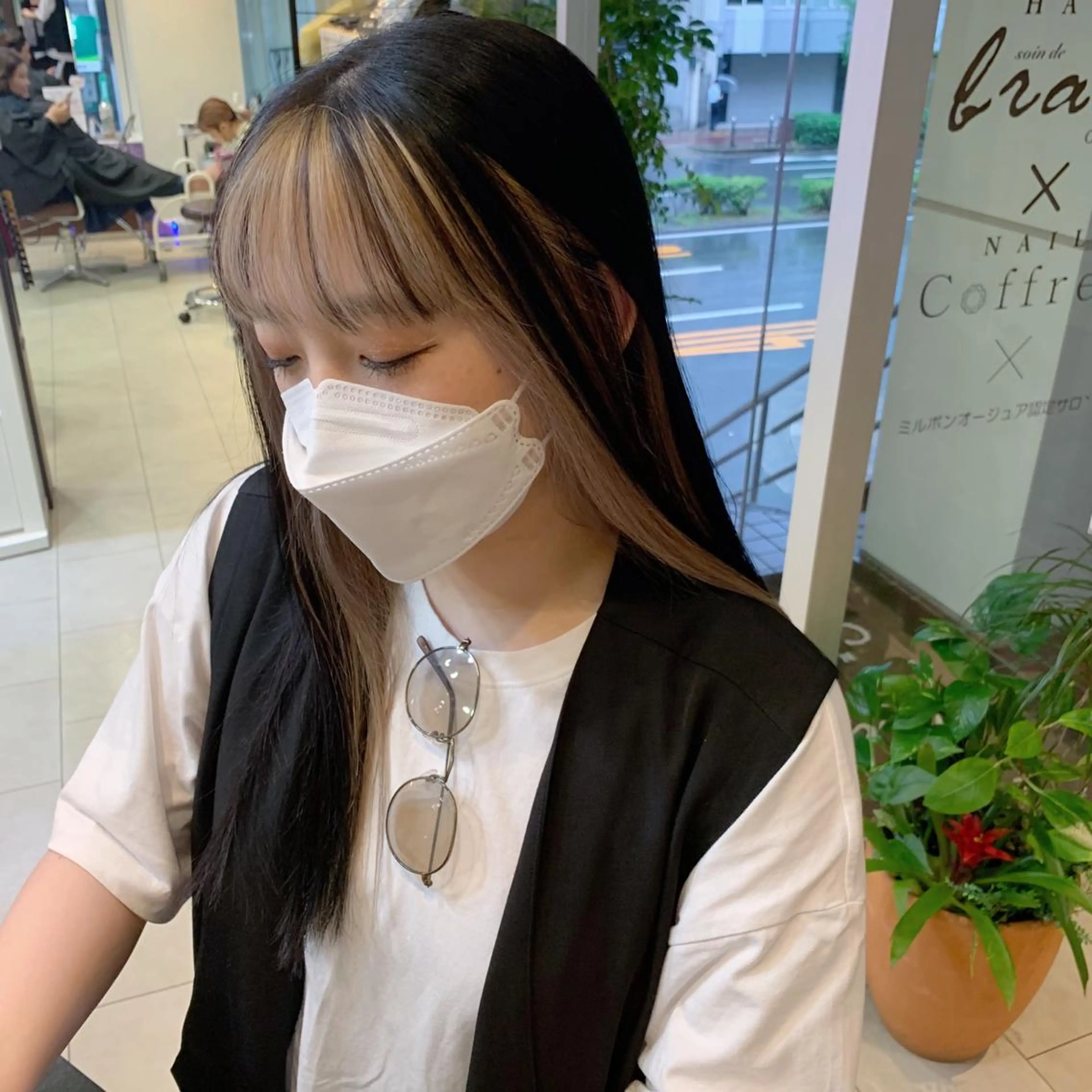 ロング カラー ヘアカラー 甲斐 司のヘアスタイル