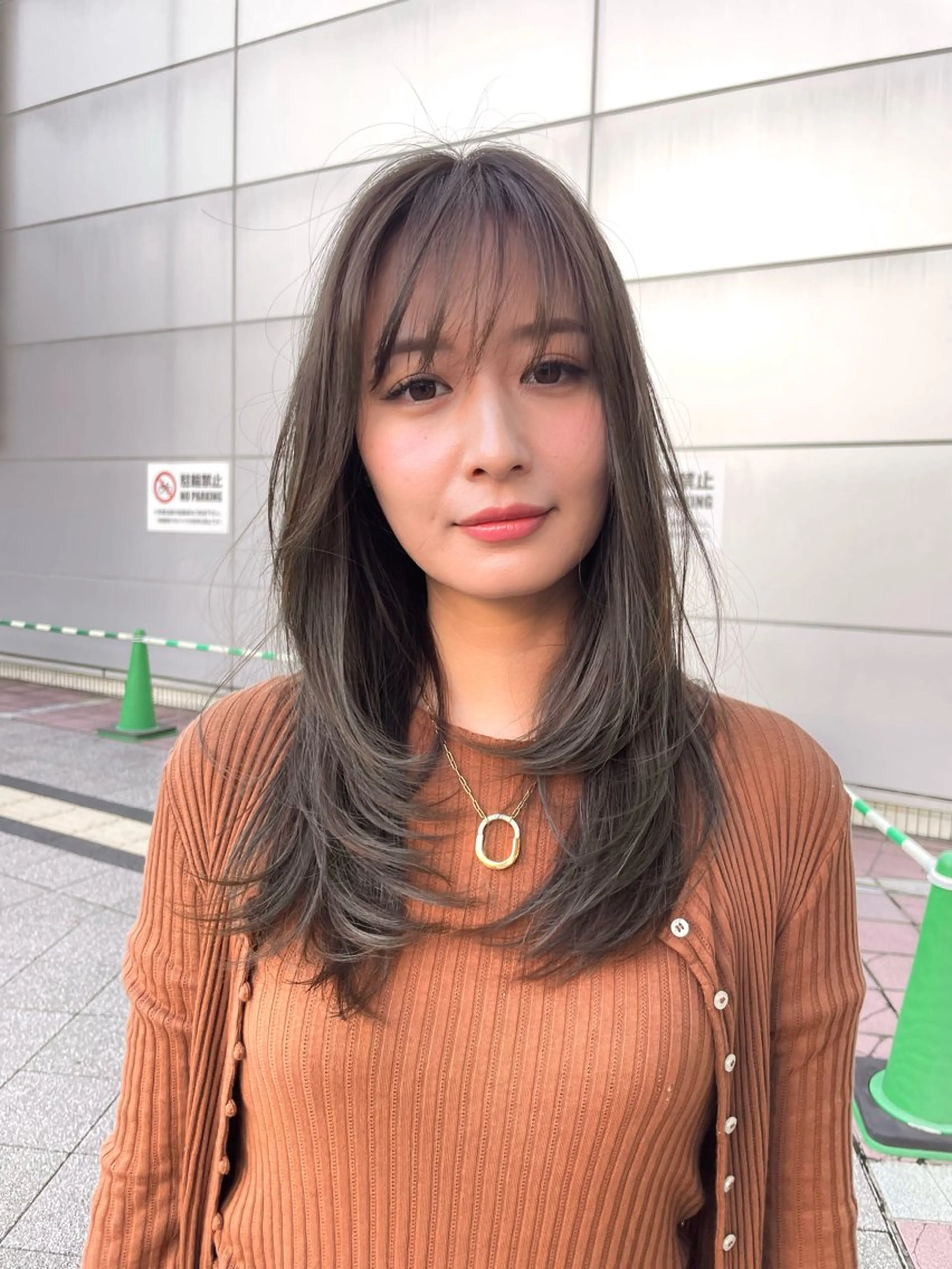 ミディアム カラー カット ヘアカラー トリートメント カラー/髪質改善 レイヤー/vagueのヘアスタイル