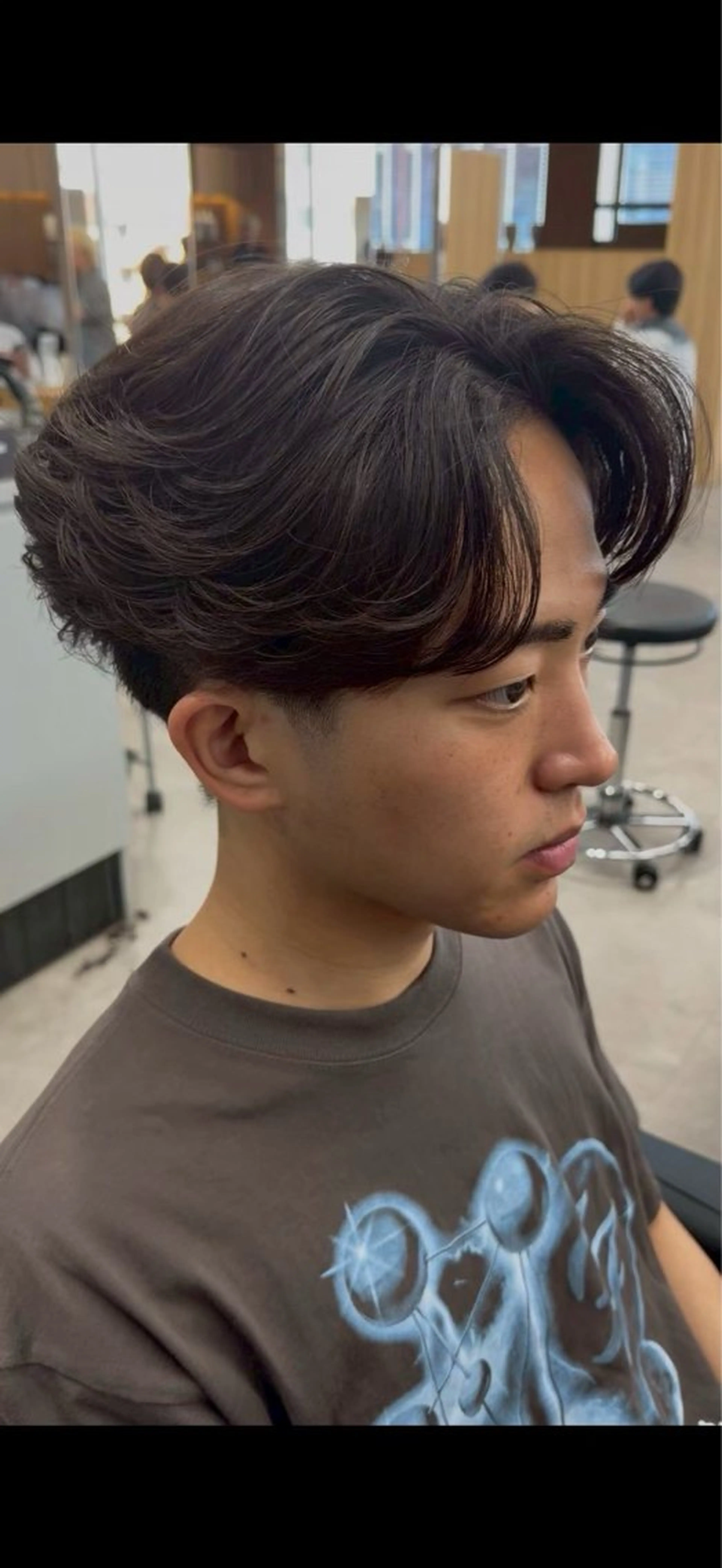 ショート カラー パーマ ヘアアレンジ メンズ キッズ メンズパーマ 小顔カット ニュアンスパーマ メンズ特化/カラー /せなのヘアスタイル