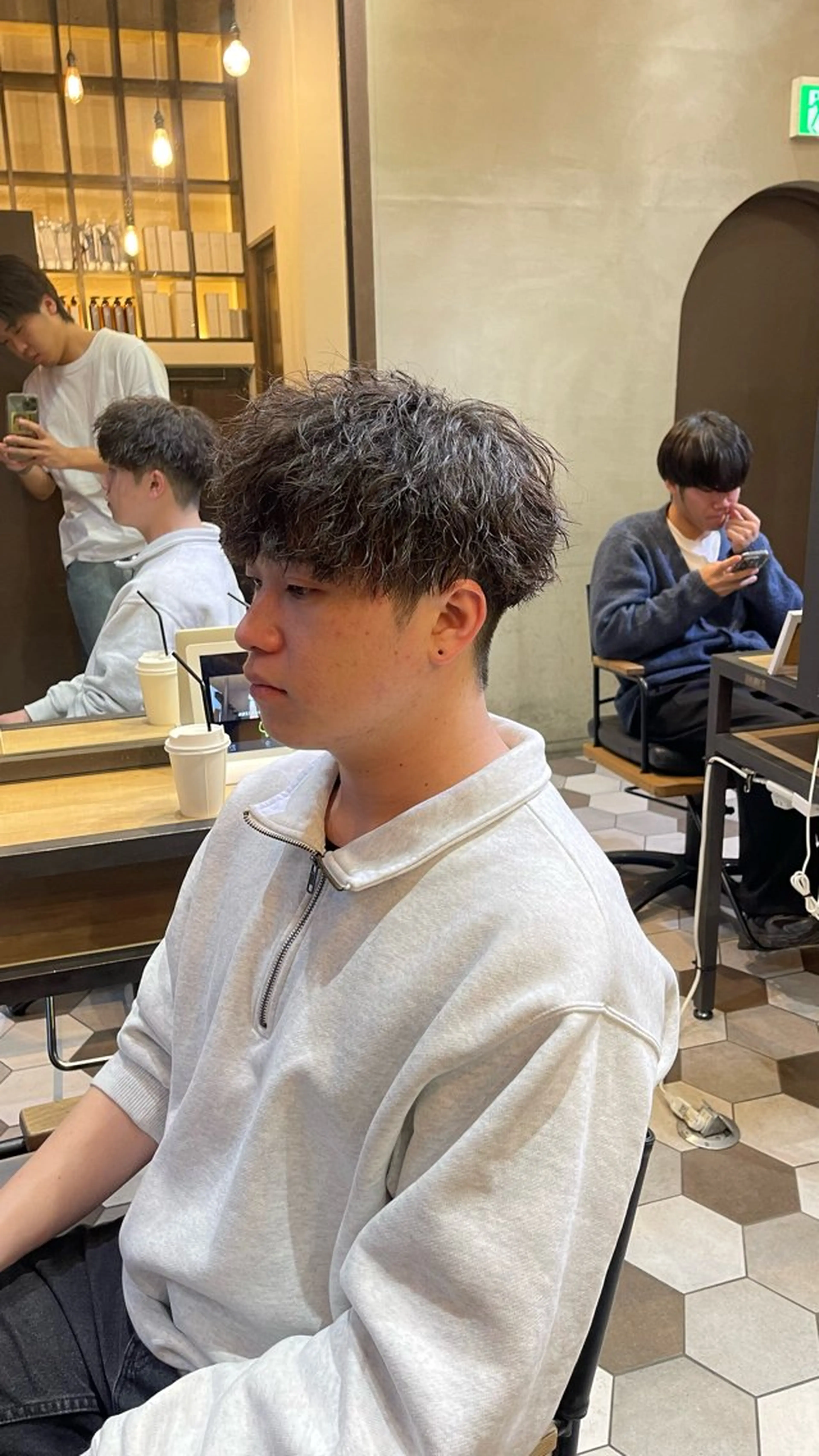 パーマ メンズ カット パーマ 大人男子の メンズパーマのヘアスタイル