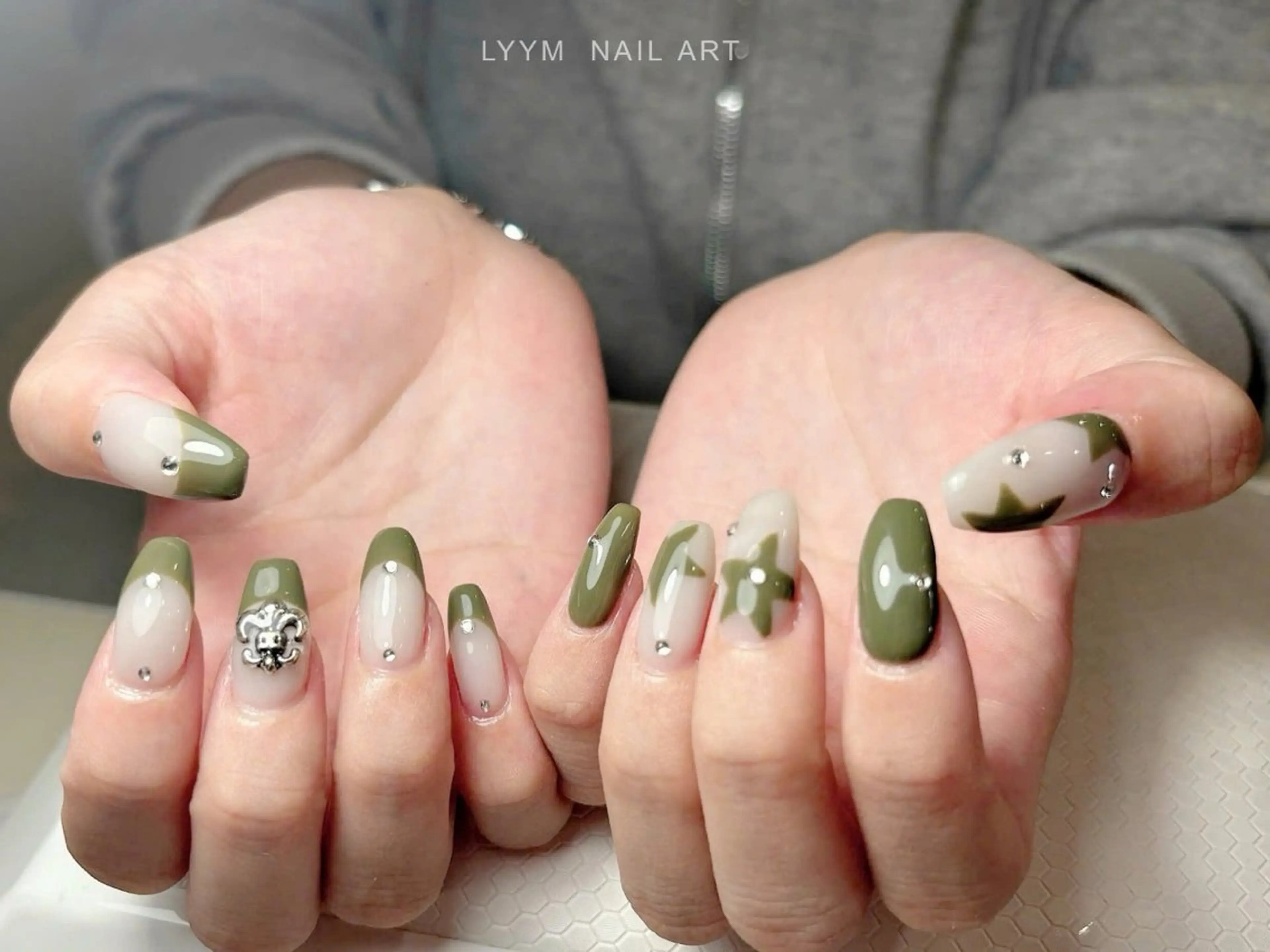 ネイル カジュアル フレンチネイル 韓国ネイル シンプルネイル LYYM Salonのネイルデザイン