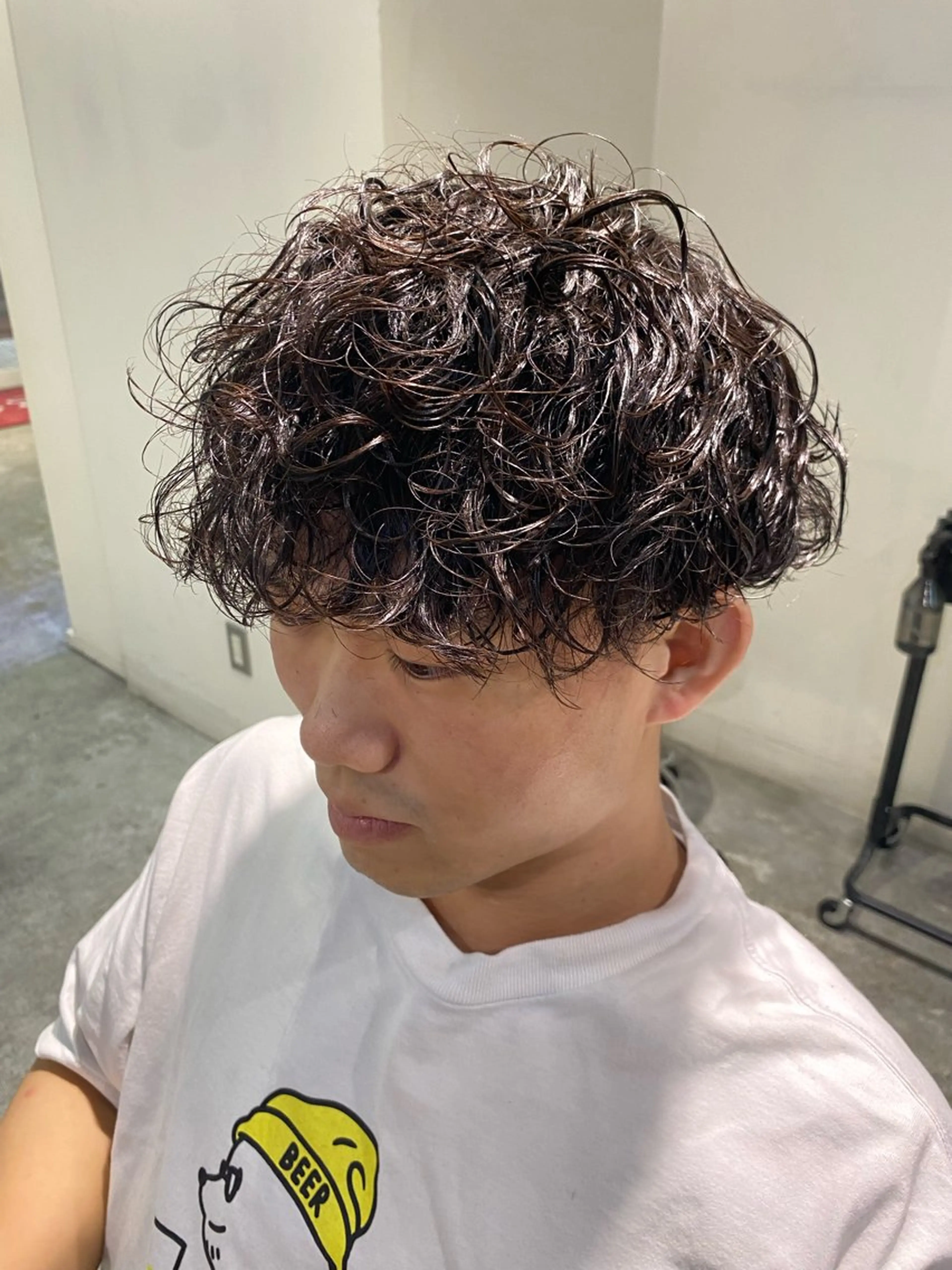 パーマ メンズ パーマ特化/フェザー パーマシャドウ/真生のヘアスタイル