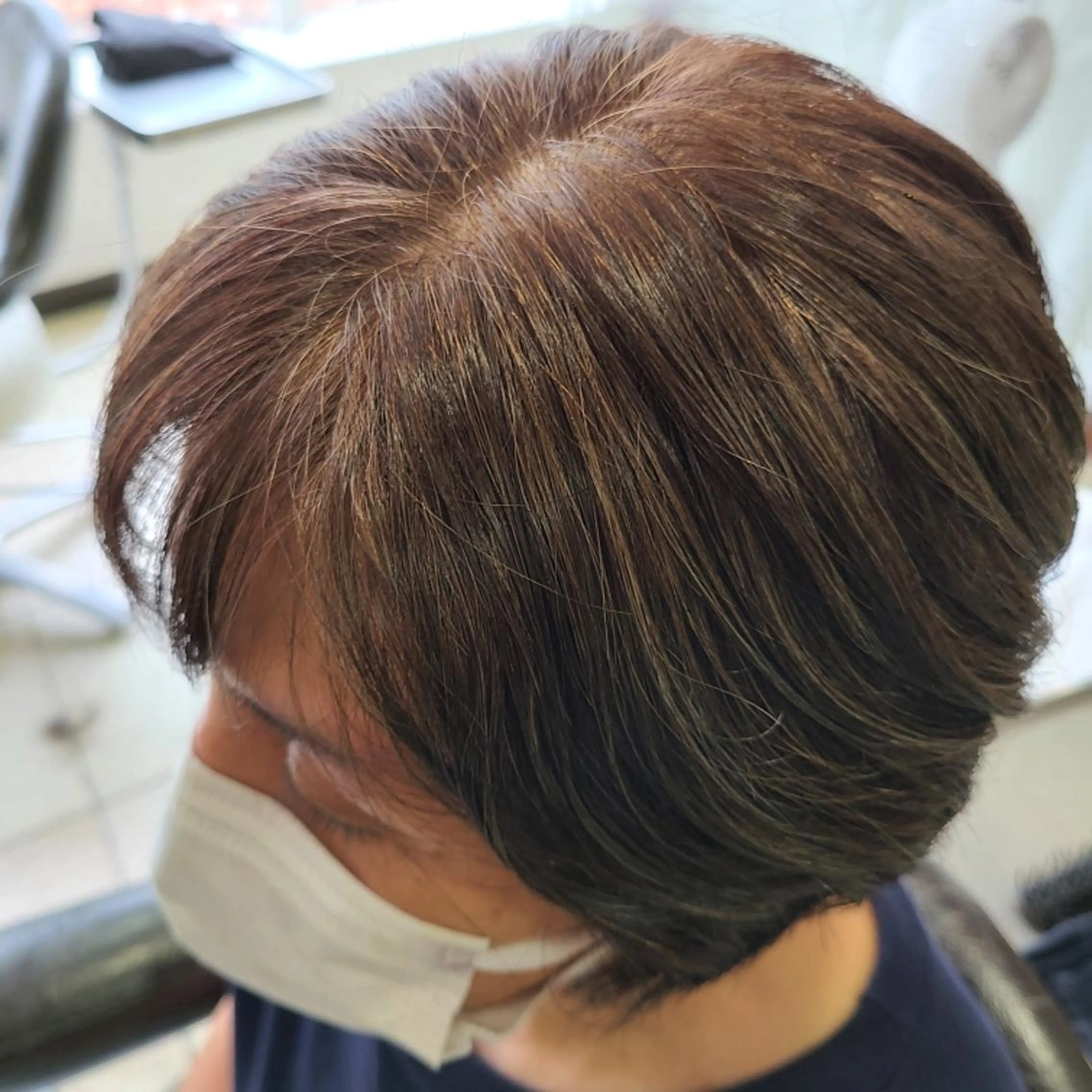 ショート カラー ブリーチ、デザイン  カラー福士直矢のヘアスタイル