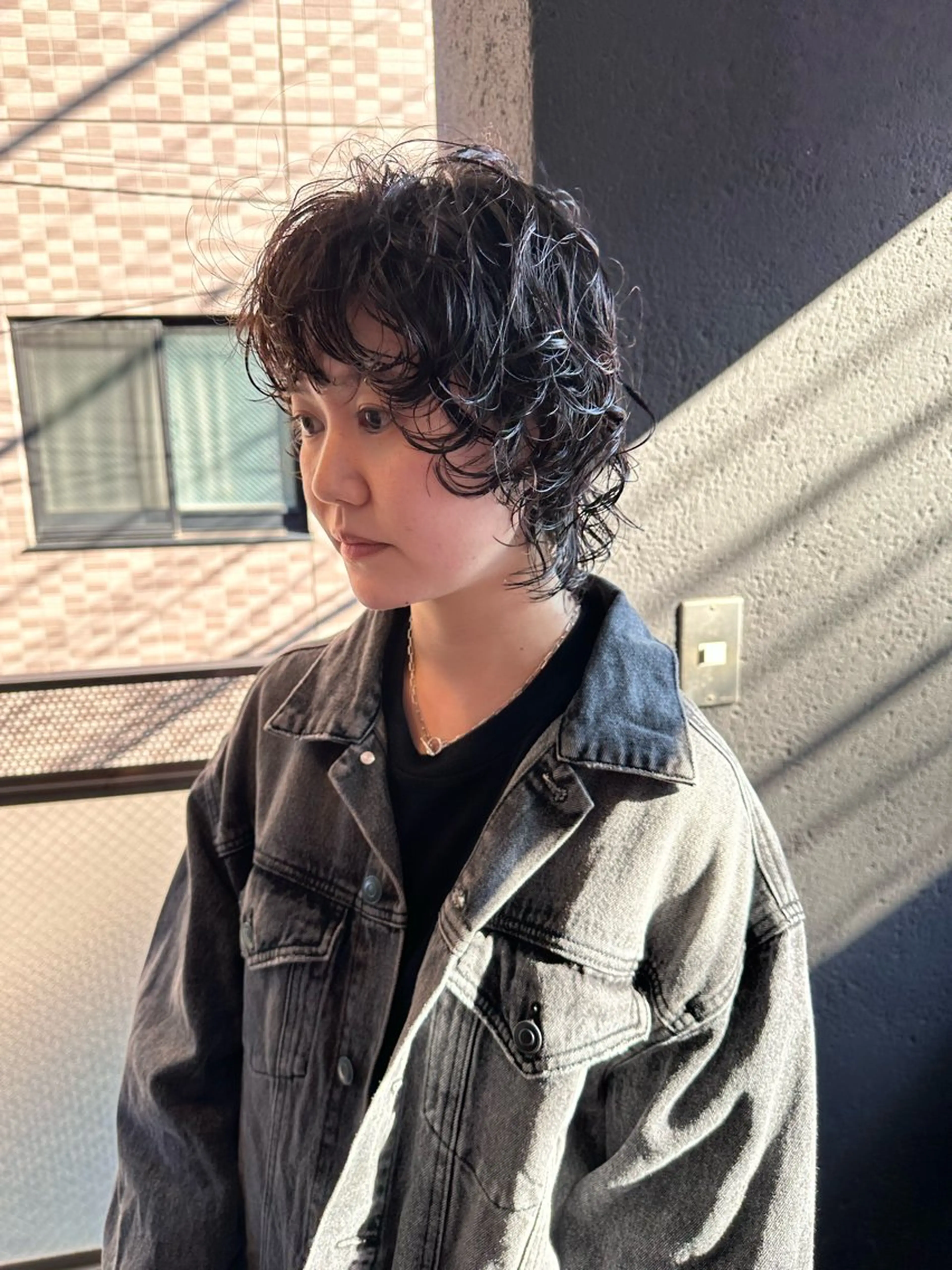 ショート パーマ ウルフカット カット パーマ トリートメント 山口 悟のヘアスタイル