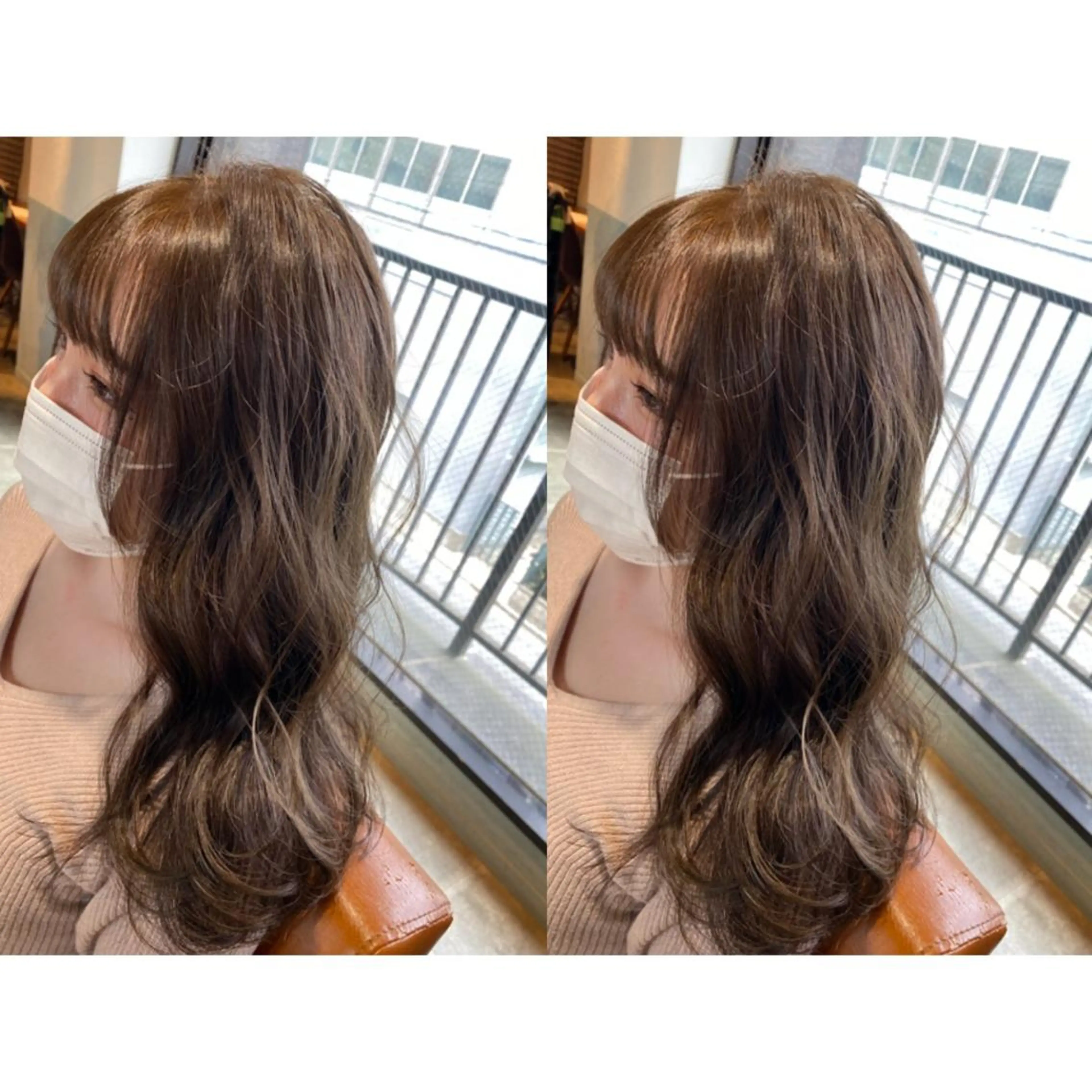 カラー ベージュカラー ヘアカラー トリートメント 🐻結んで可愛い hair EMI🐻のヘアスタイル