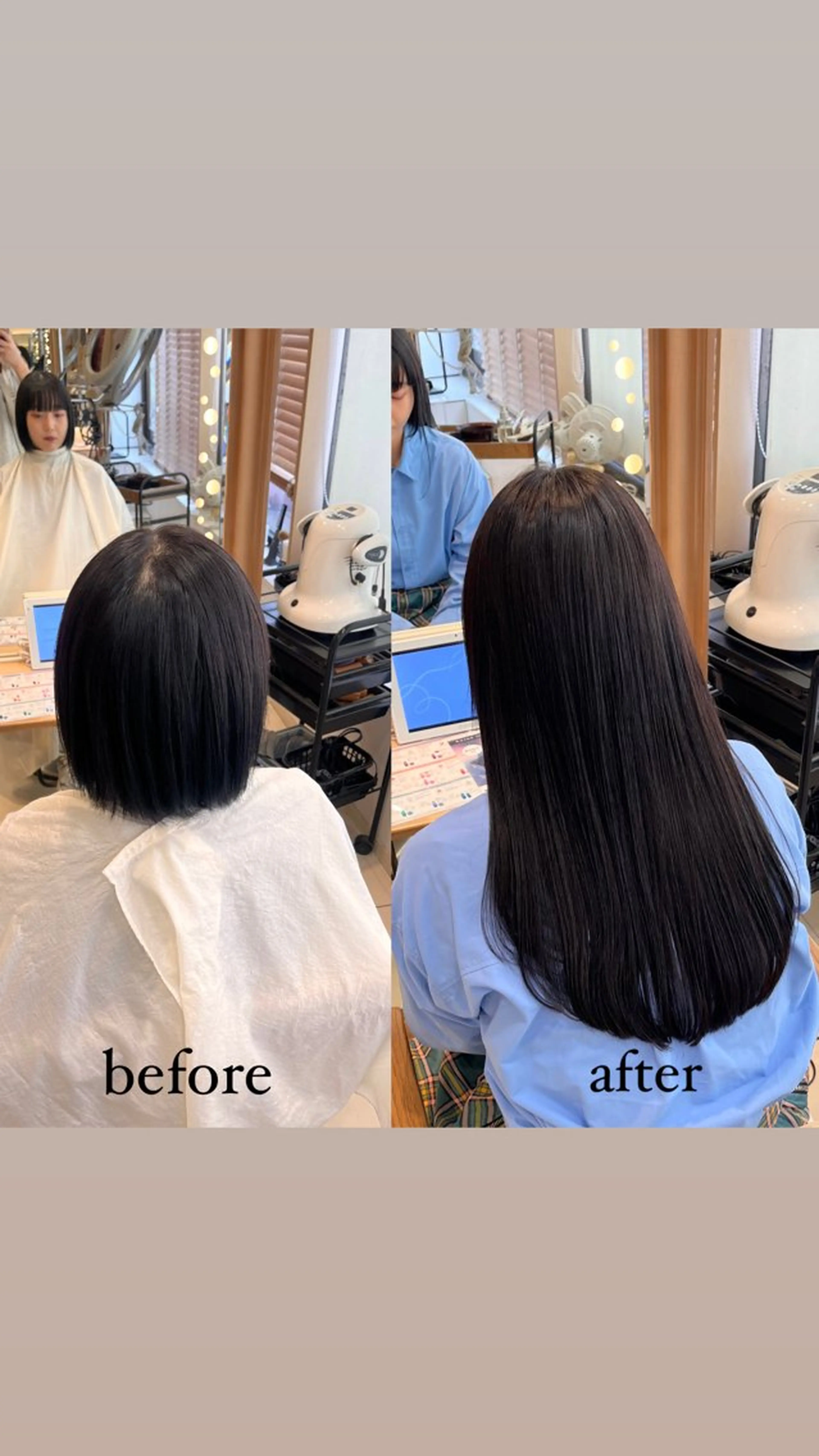 カラー ボブ エクステ mitsuki🎀 ブリーチ/エクステのヘアスタイル