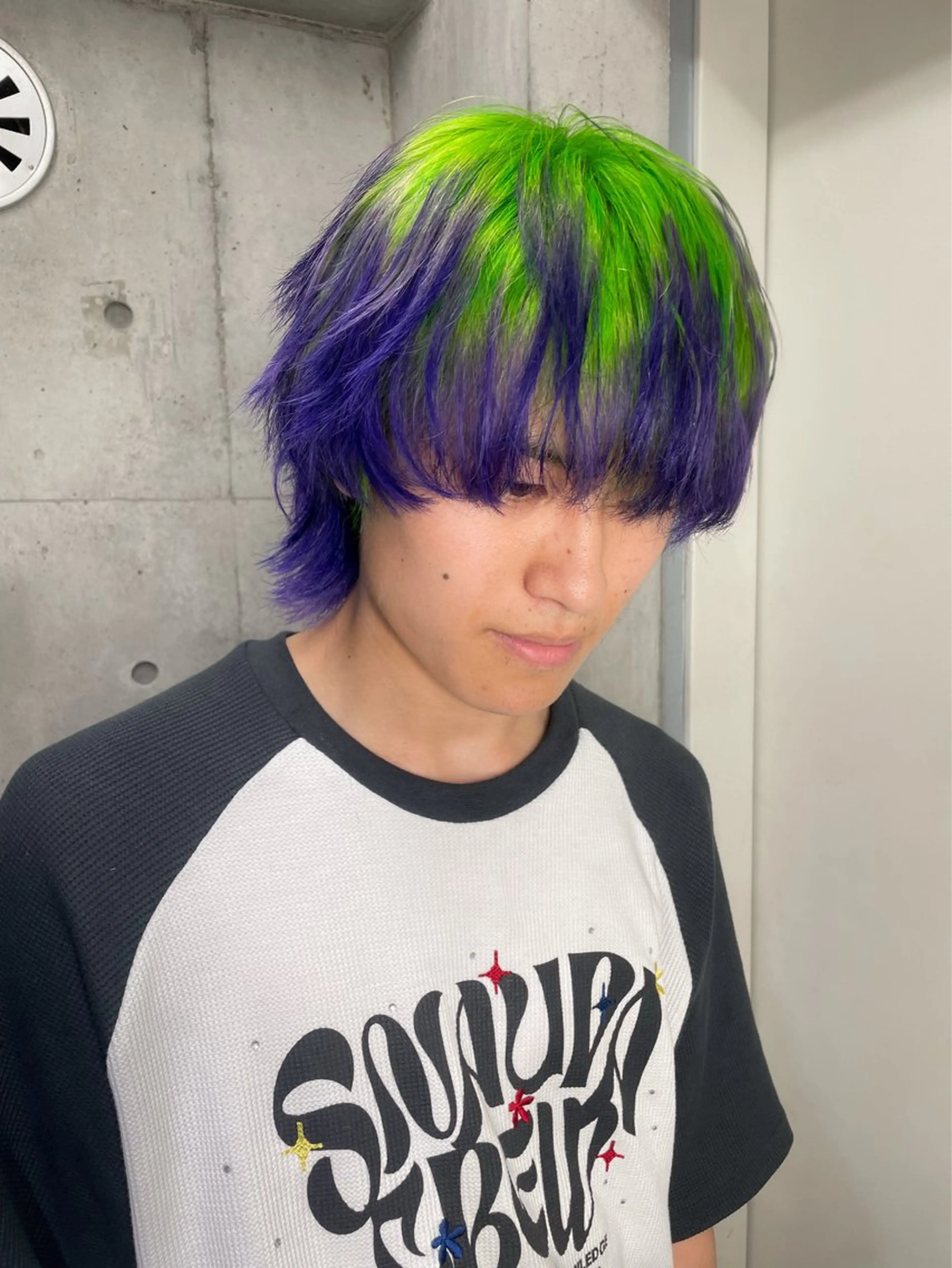 ミディアム ヘアカラー ハイトーン/ブリーチ /ウルフ⛓️MAKIのヘアスタイル