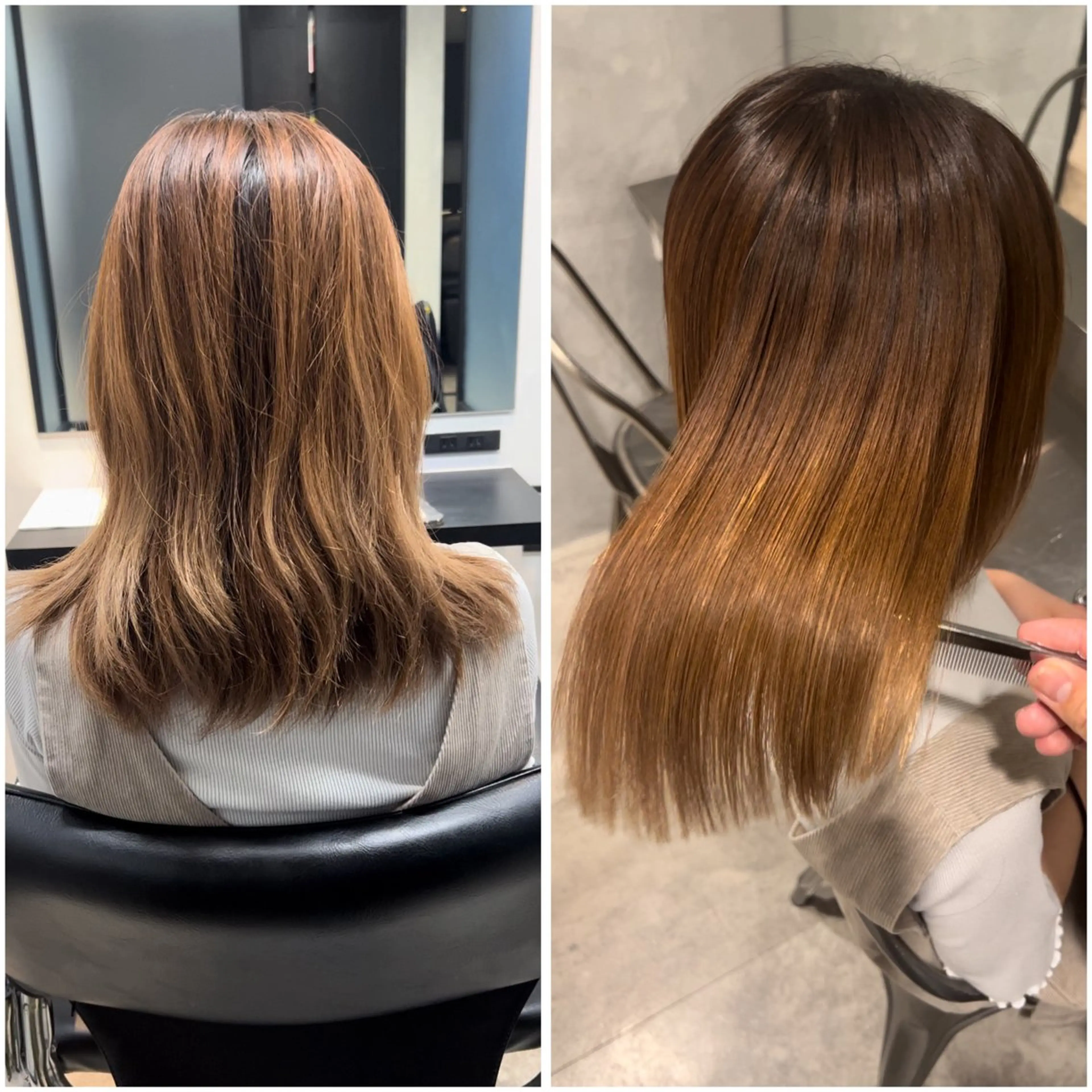 【🛑ブリーチ毛限定🛑】🪞髪質改善ストレート🪞➕最高級艶トリートメントの写真