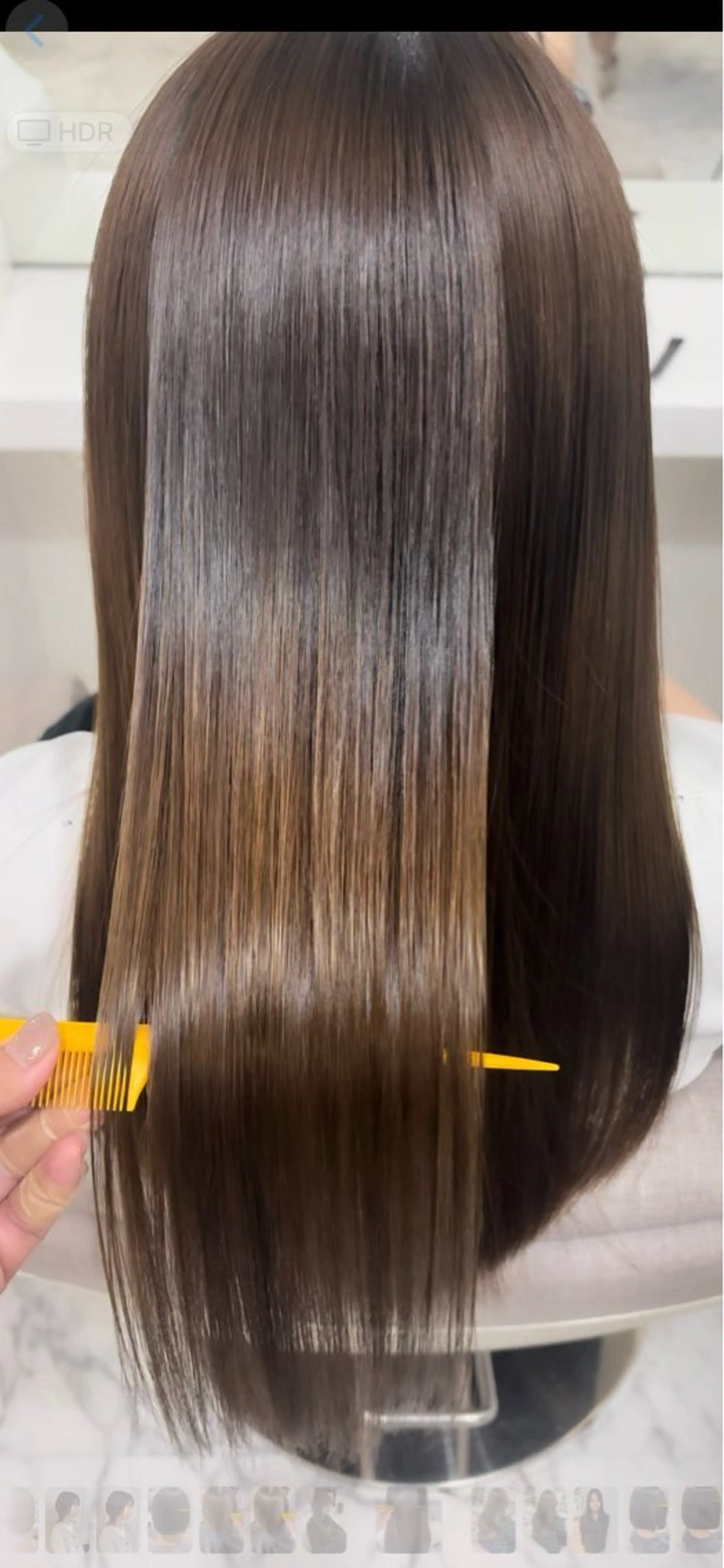 ロング レイヤー/ウルフ/ 縮毛矯正/照井友梨のヘアスタイル