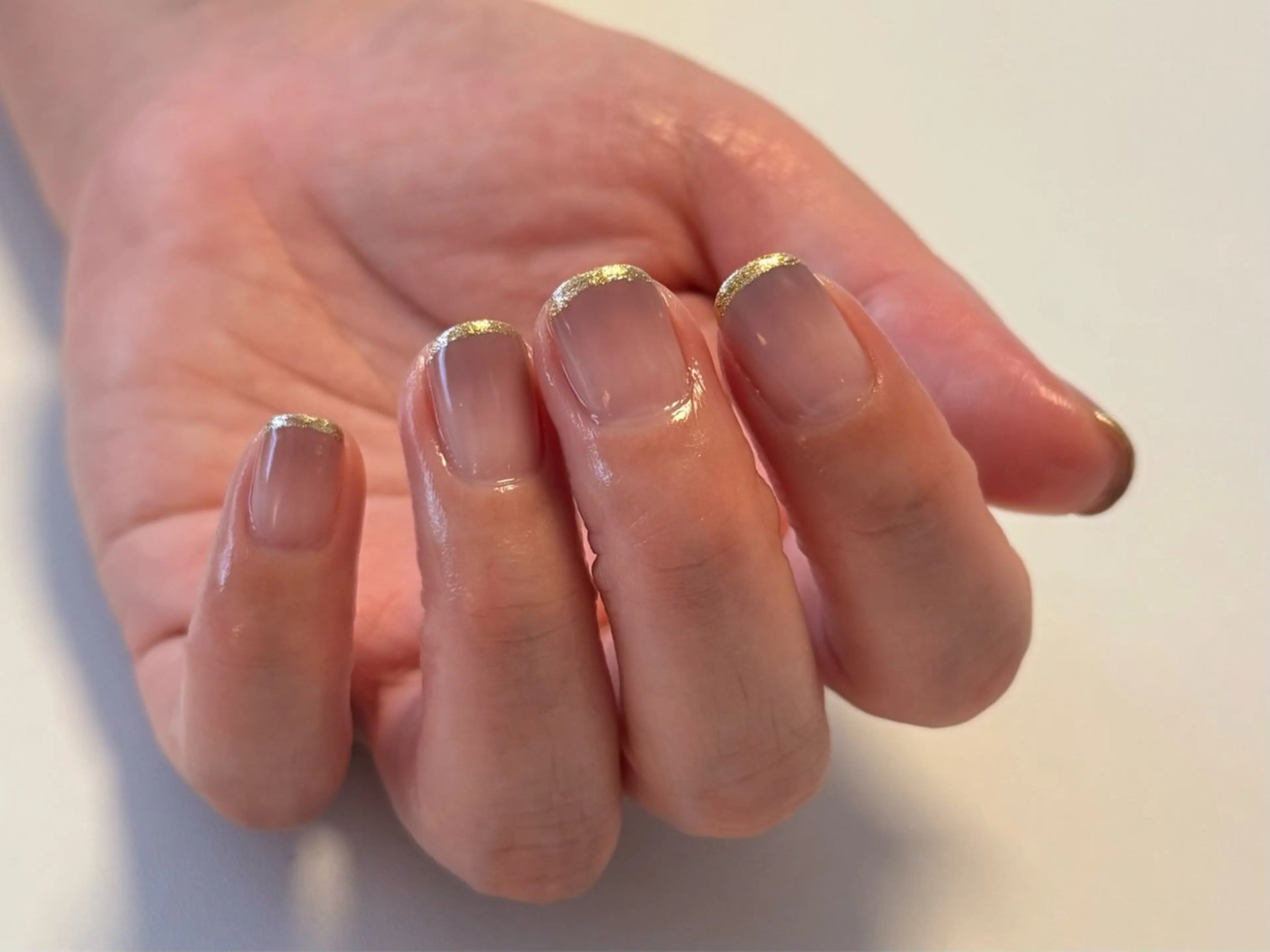 【オフあり】ラメフレンチ✒️🪞の写真