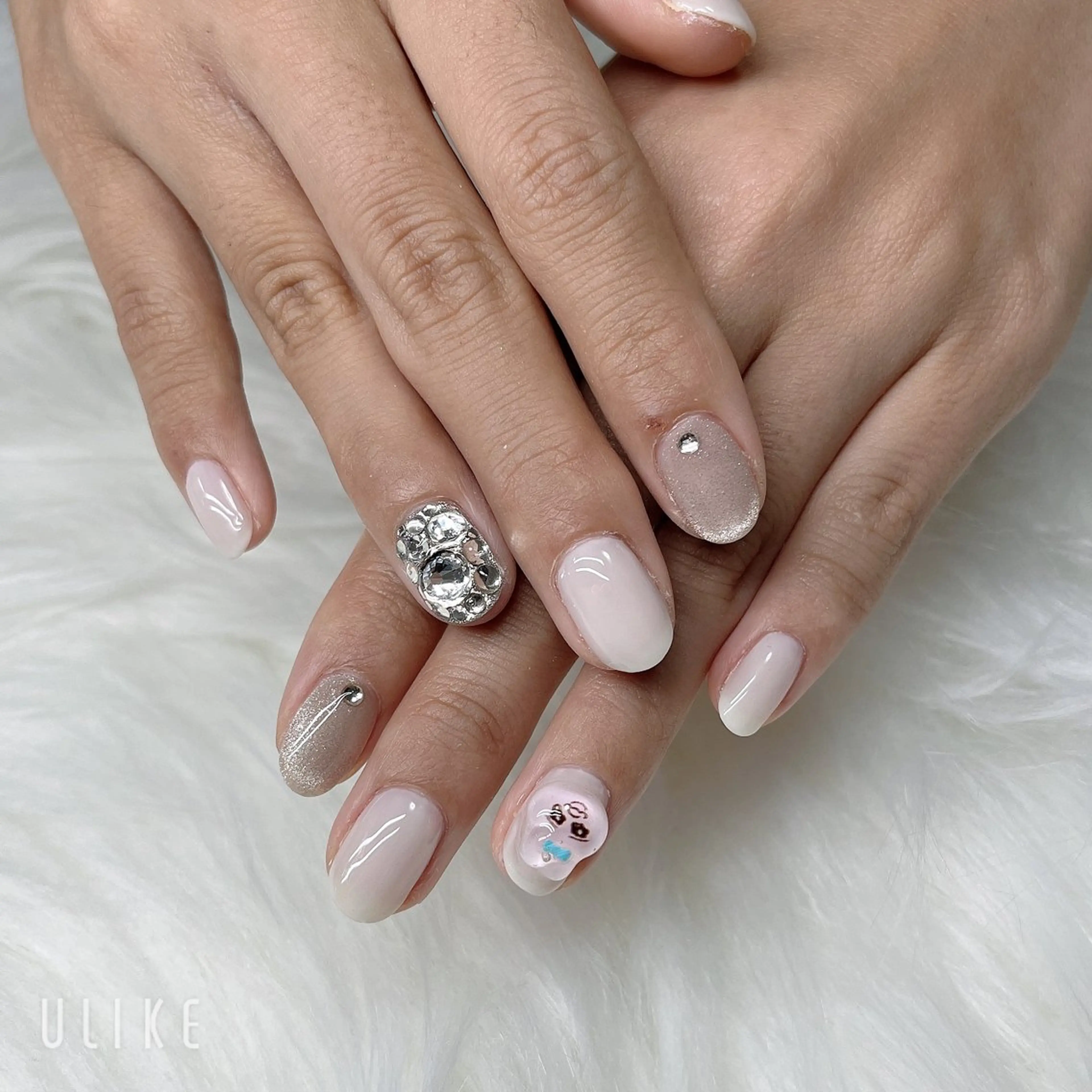 ネイル アートネイル キラキラネイル 韓国ネイル ラメ(グリッター) ロングネイル 🐕‍🦺Yappy 💗A-tanのネイルデザイン