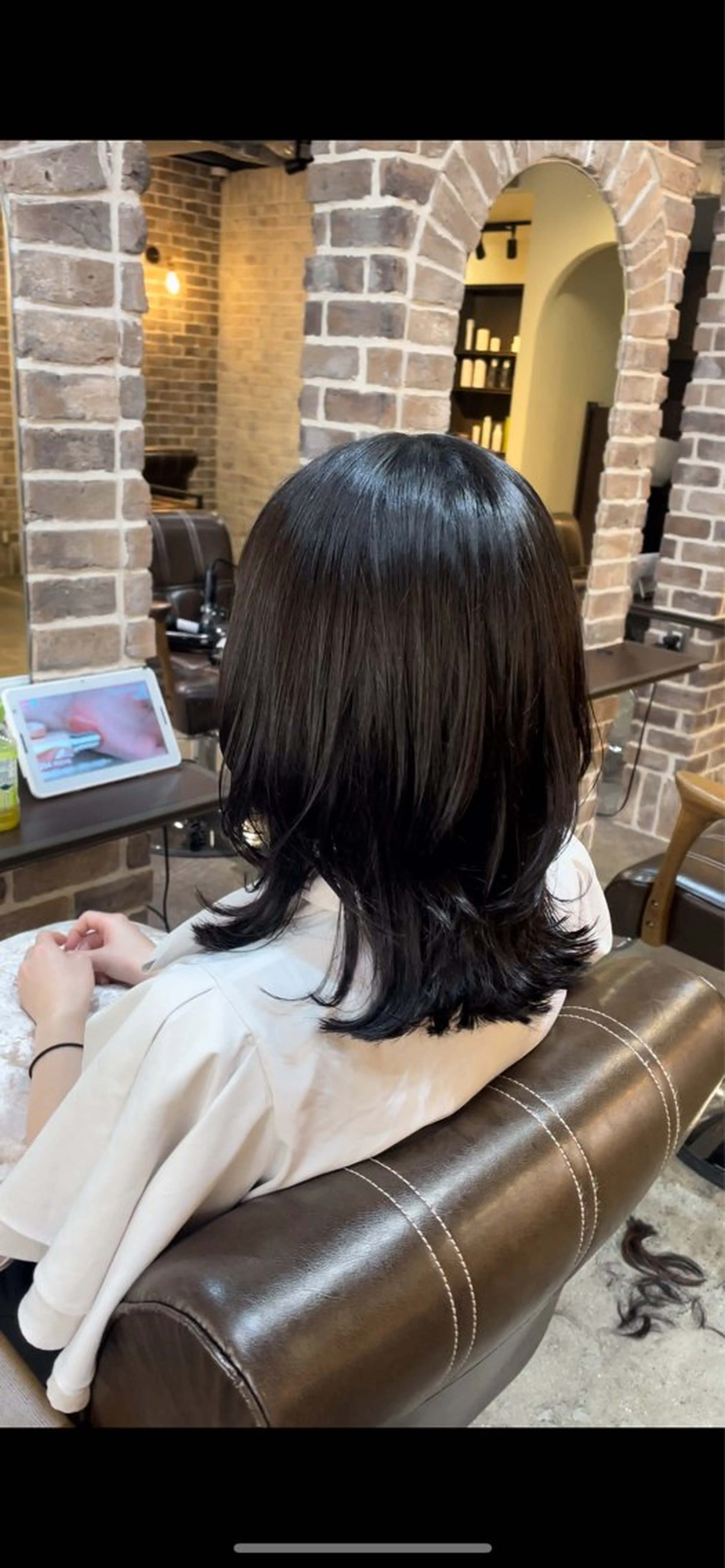 ミディアム レイヤーカット ウルフカット 艶カラー/インナー /グラデ/大西小百合のヘアスタイル