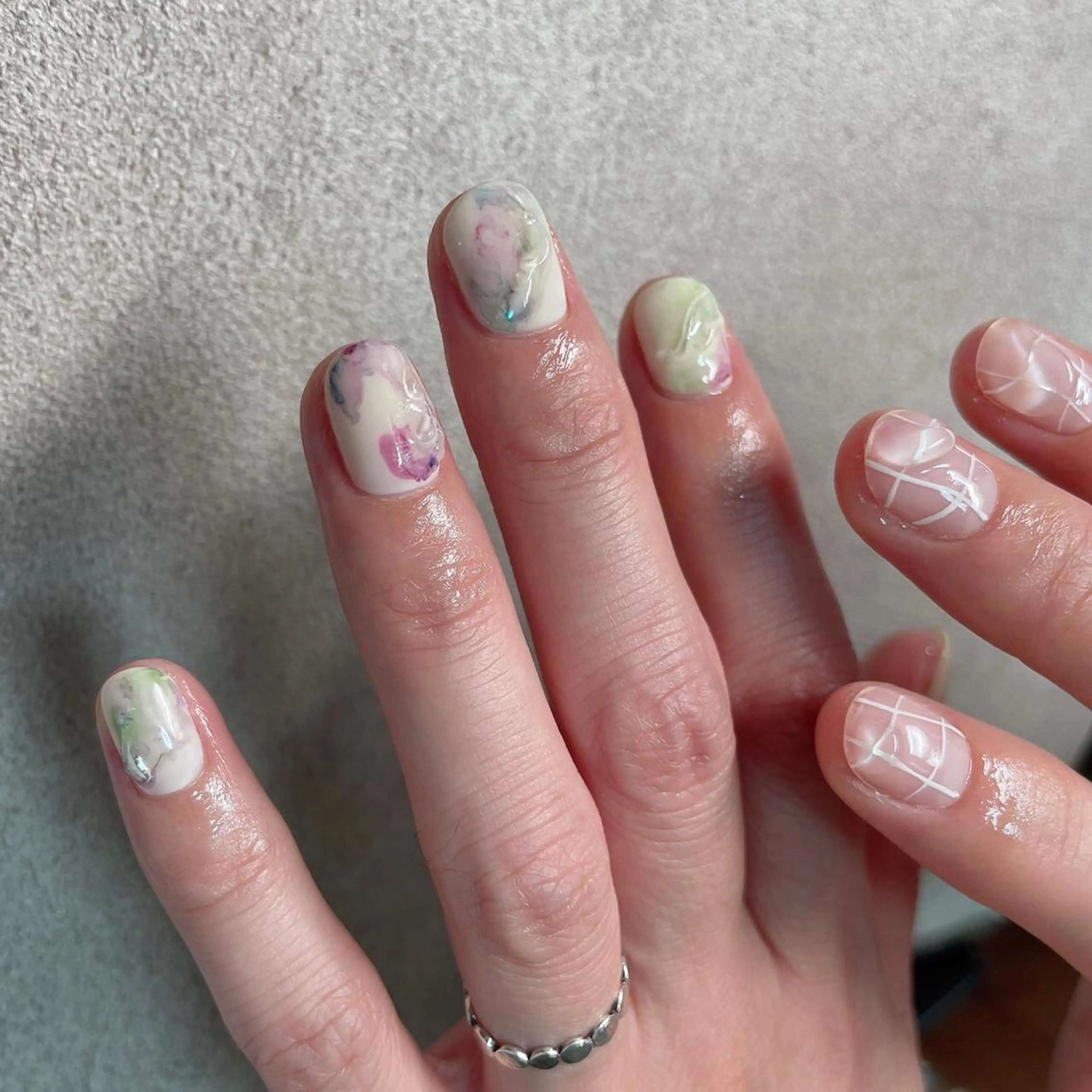 ネイル おそろいネイル ハンドネイル lilbondir. chiharuのネイルデザイン