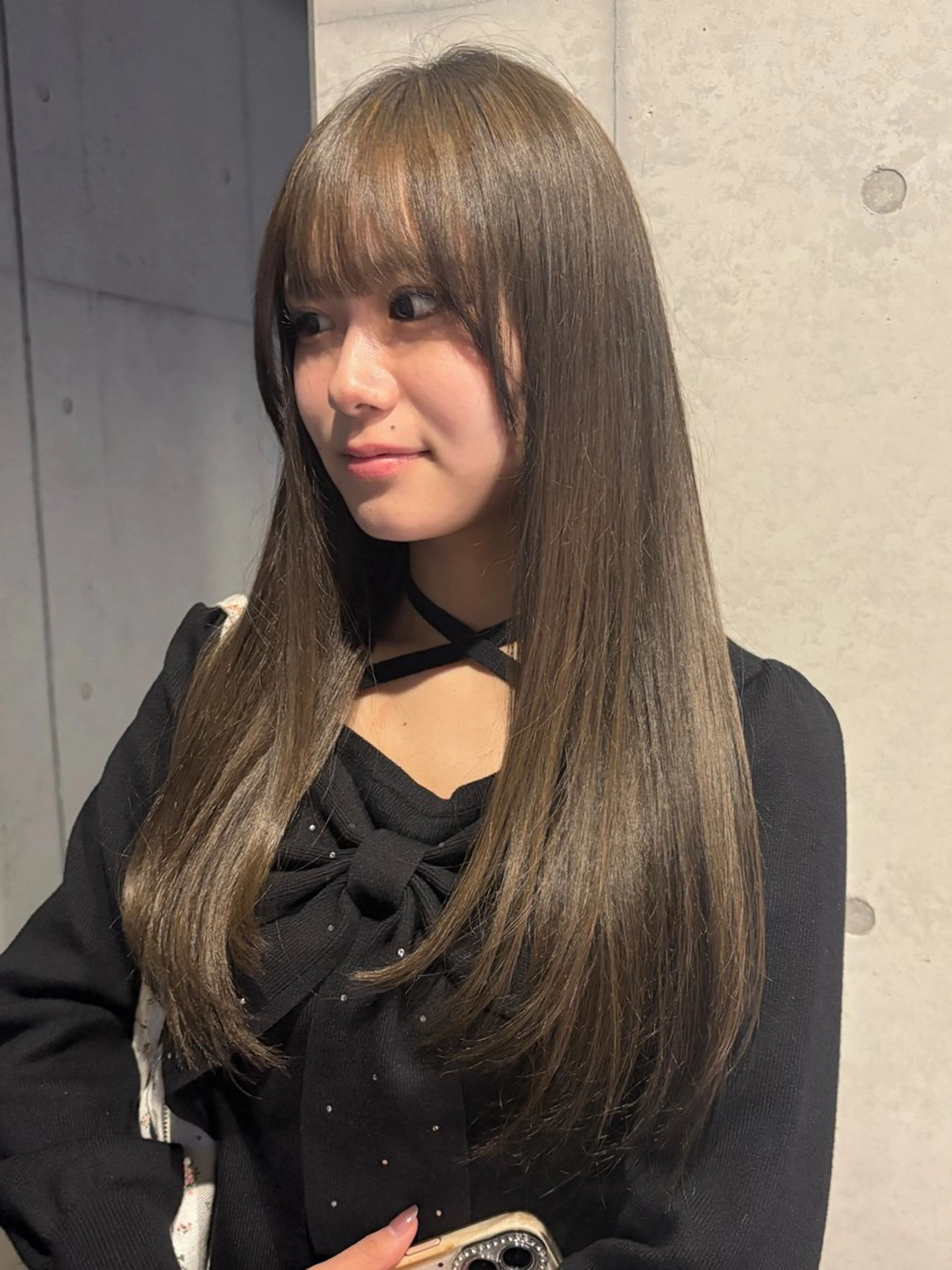 ロング カラー カット ヘアカラー トリートメント 韓国ヘア/wカラー レイヤー/RIN🎀のヘアスタイル