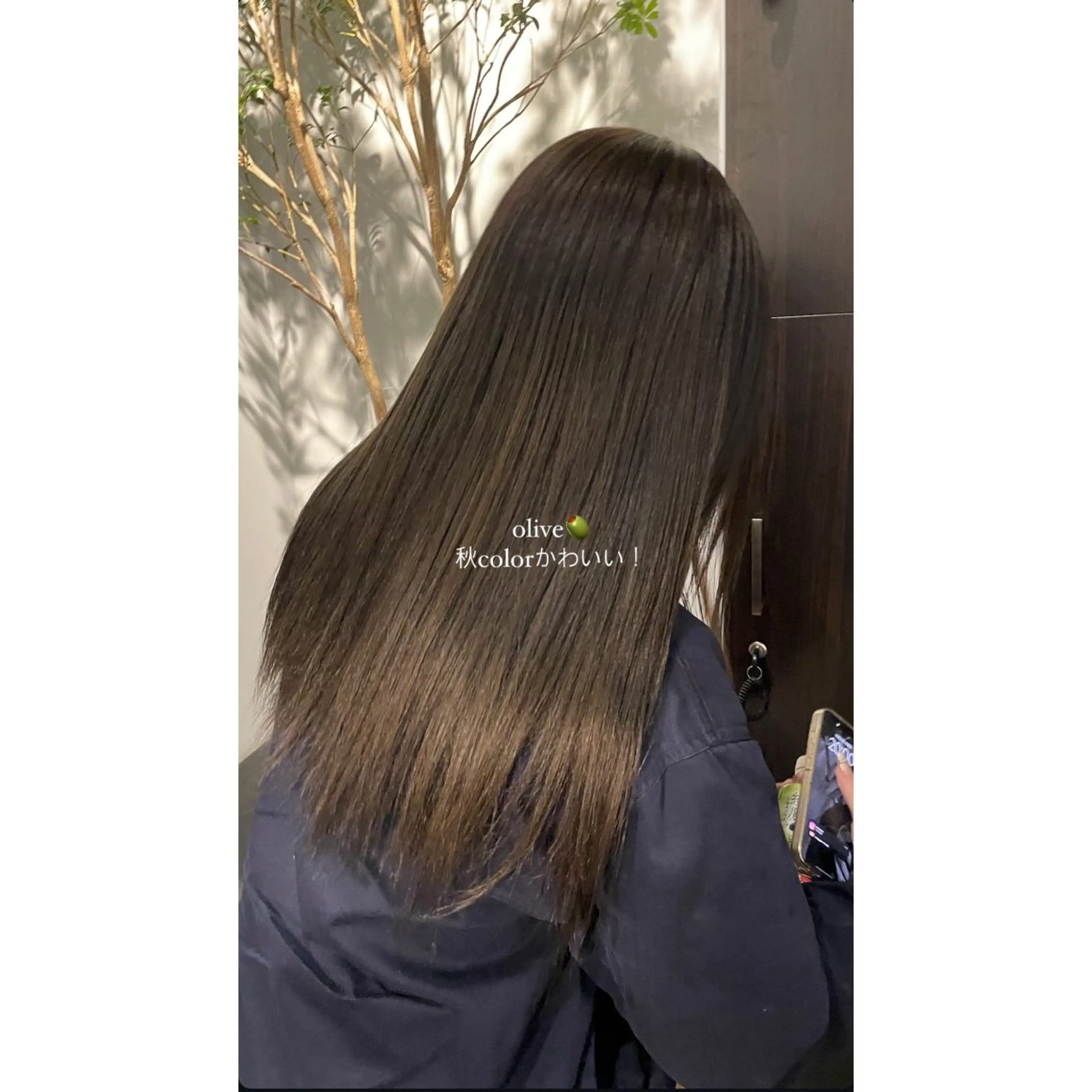 カラー オリーブカラー カット 縮毛矯正 高畑 秋香のヘアスタイル