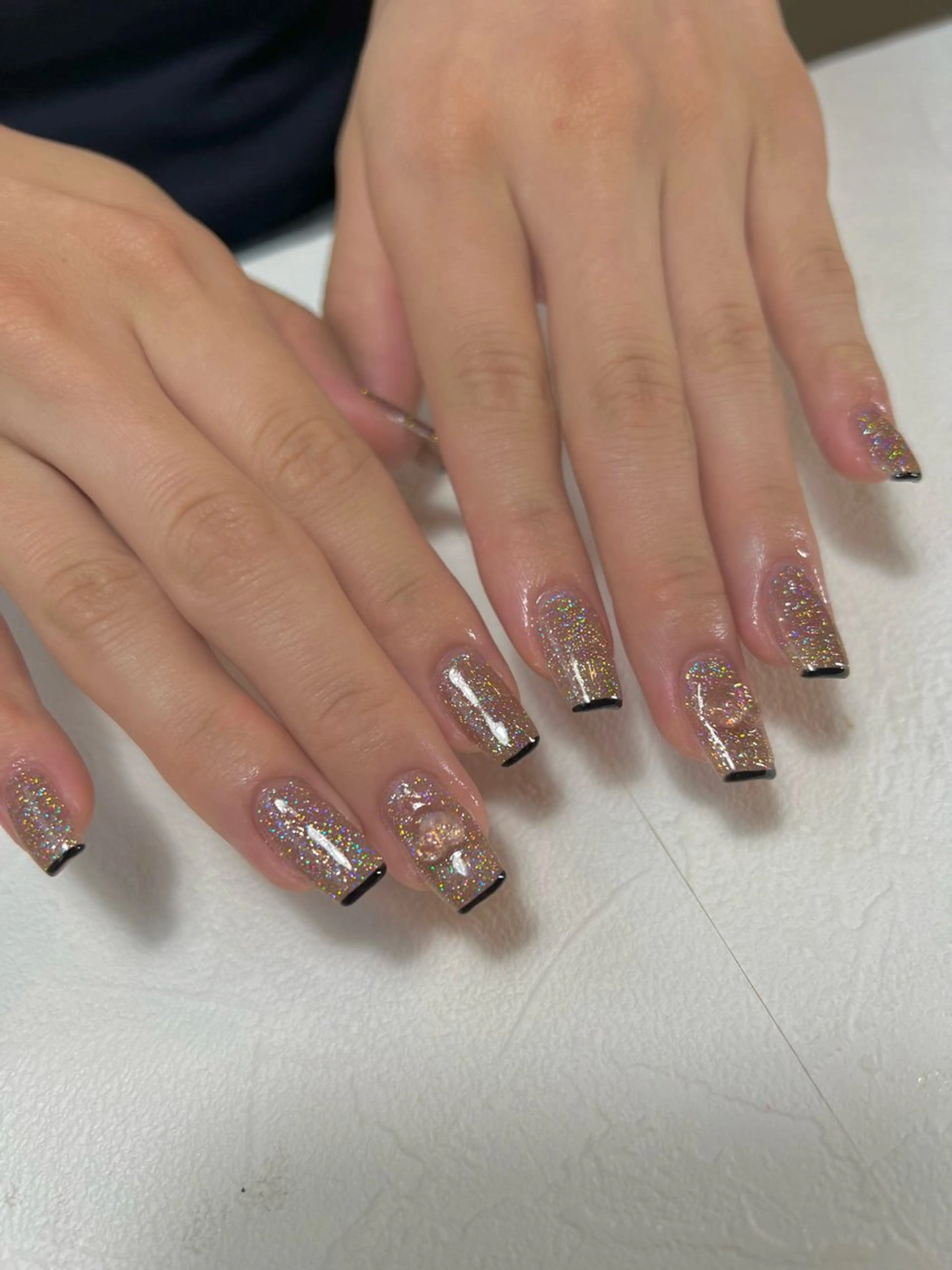 ネイル フラッシュネイル フレンチネイル nail salon y＋のネイルデザイン