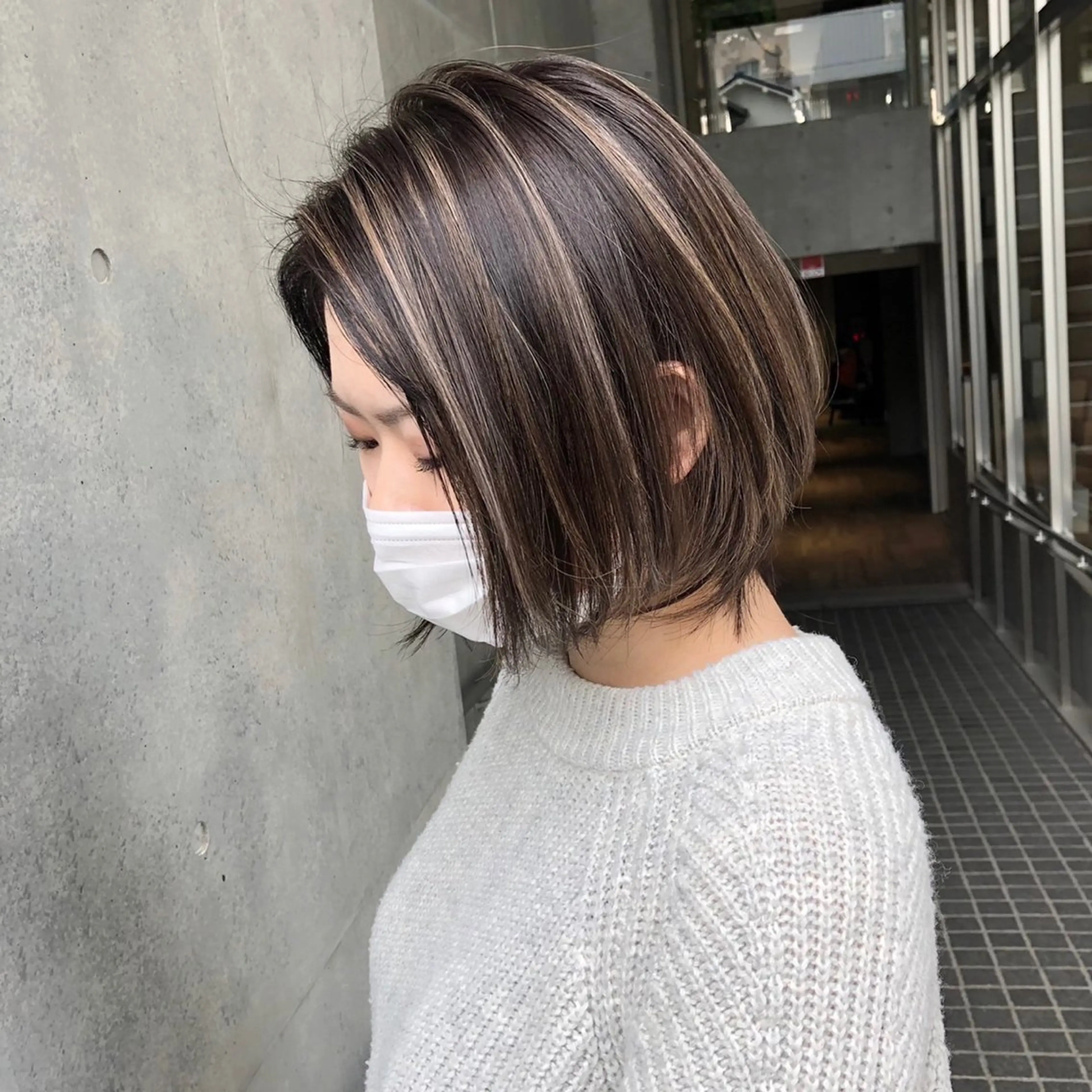 ミディアム カラー ハイライトカラー ハイライト デザインカラー🎨 下北沢 / 磯部のヘアスタイル